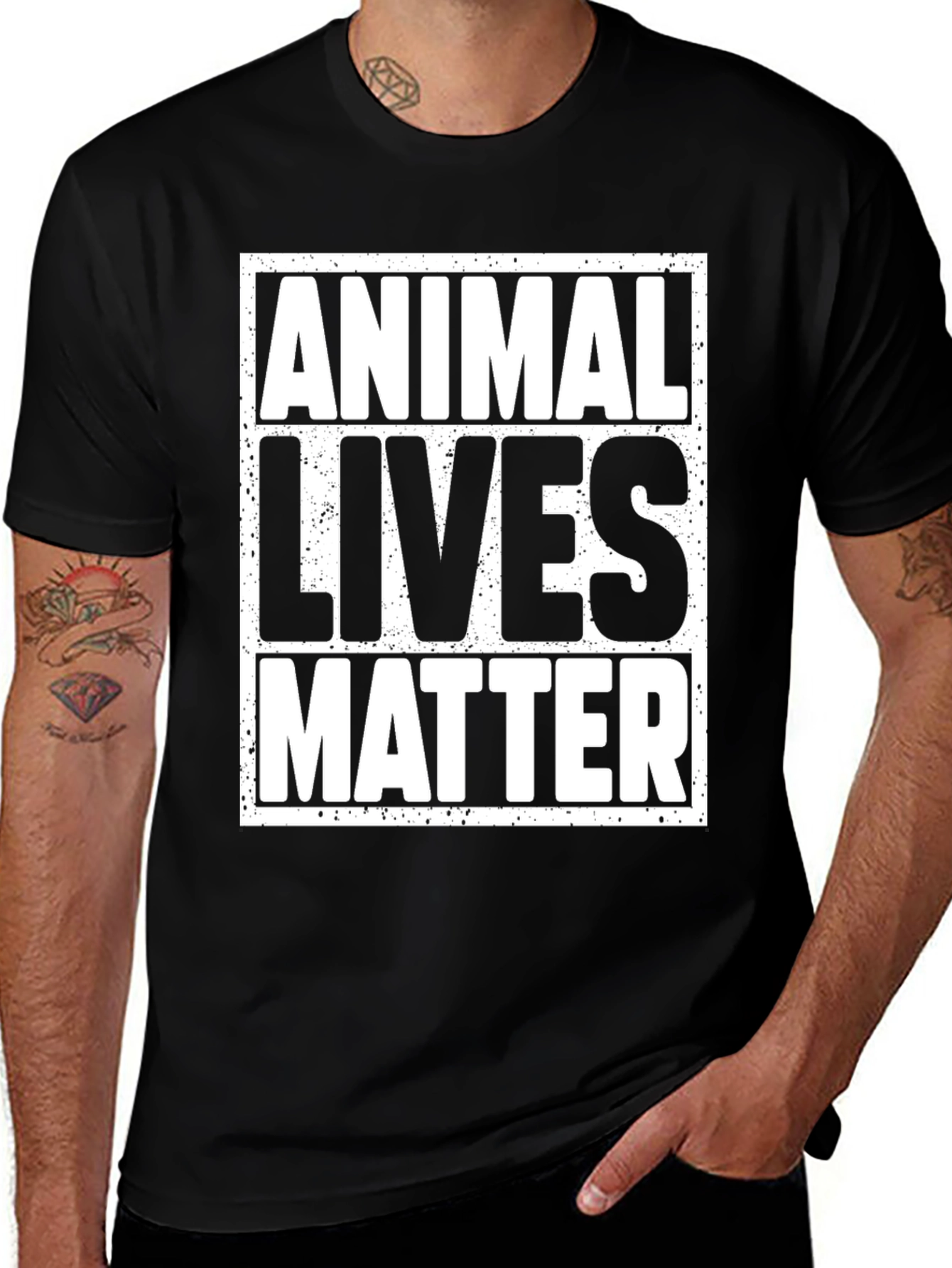 Variant 13 of Animal Lives Matter Graphic T-Shirt