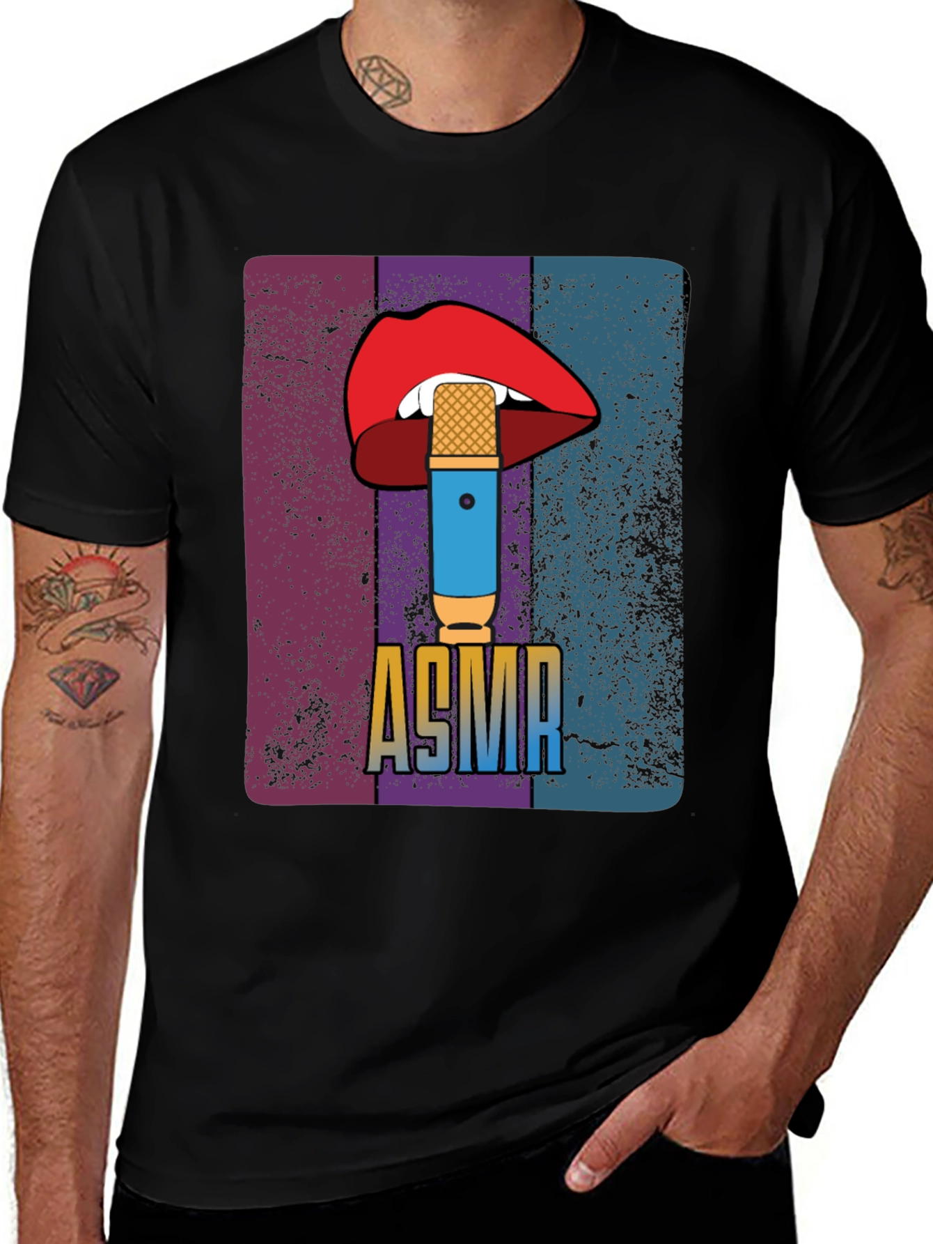 ASMR Lips & Microphone Graphic Tee