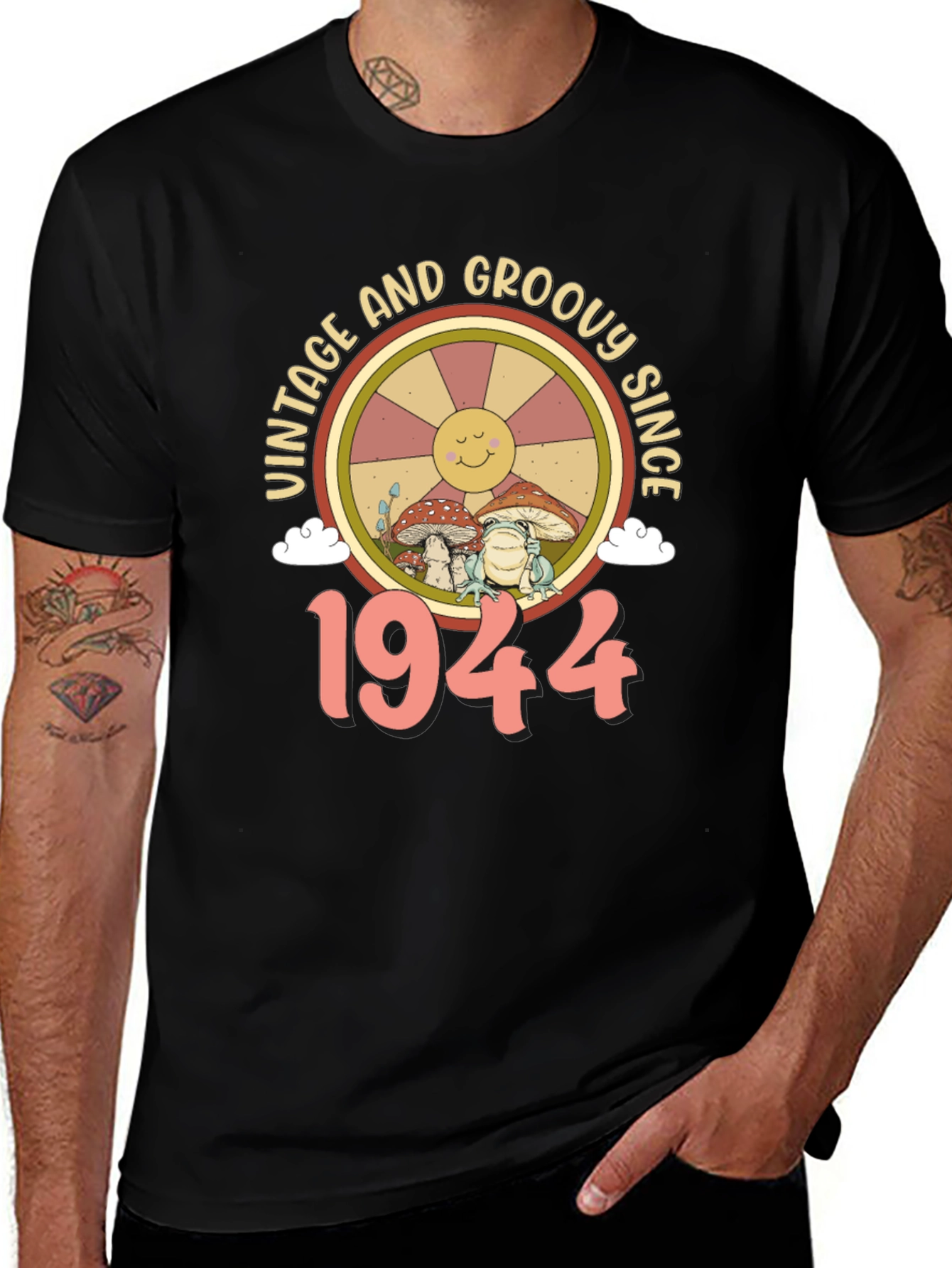 Variant 14 of Vintage Groovy Since 1944 Graphic T-Shirt