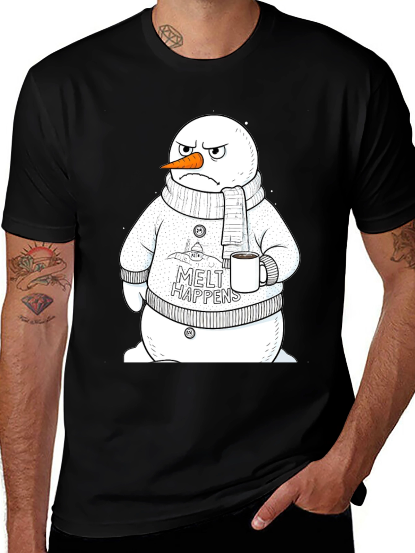 Variant 8 of Melt Happens Snowman Graphic T-Shirt