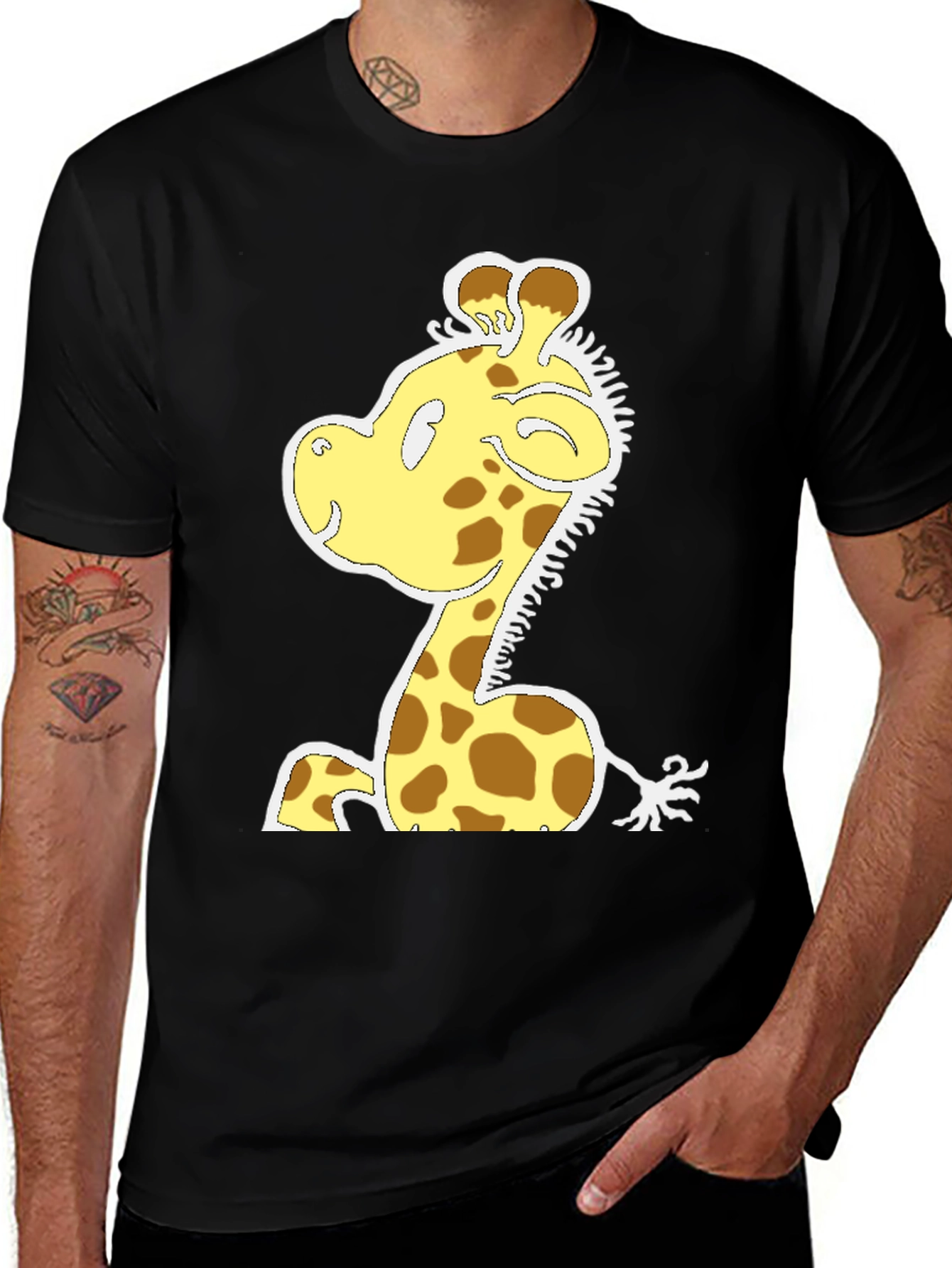Variant 21 of Cartoon Giraffe T-Shirt - Fun Graphic Tee