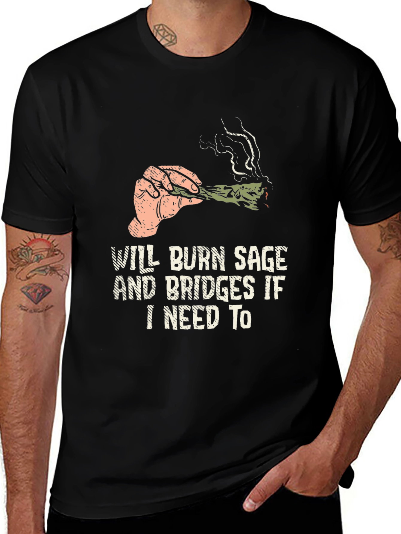 Variant 19 of Burn Sage Graphic Tee - Humor T-Shirt
