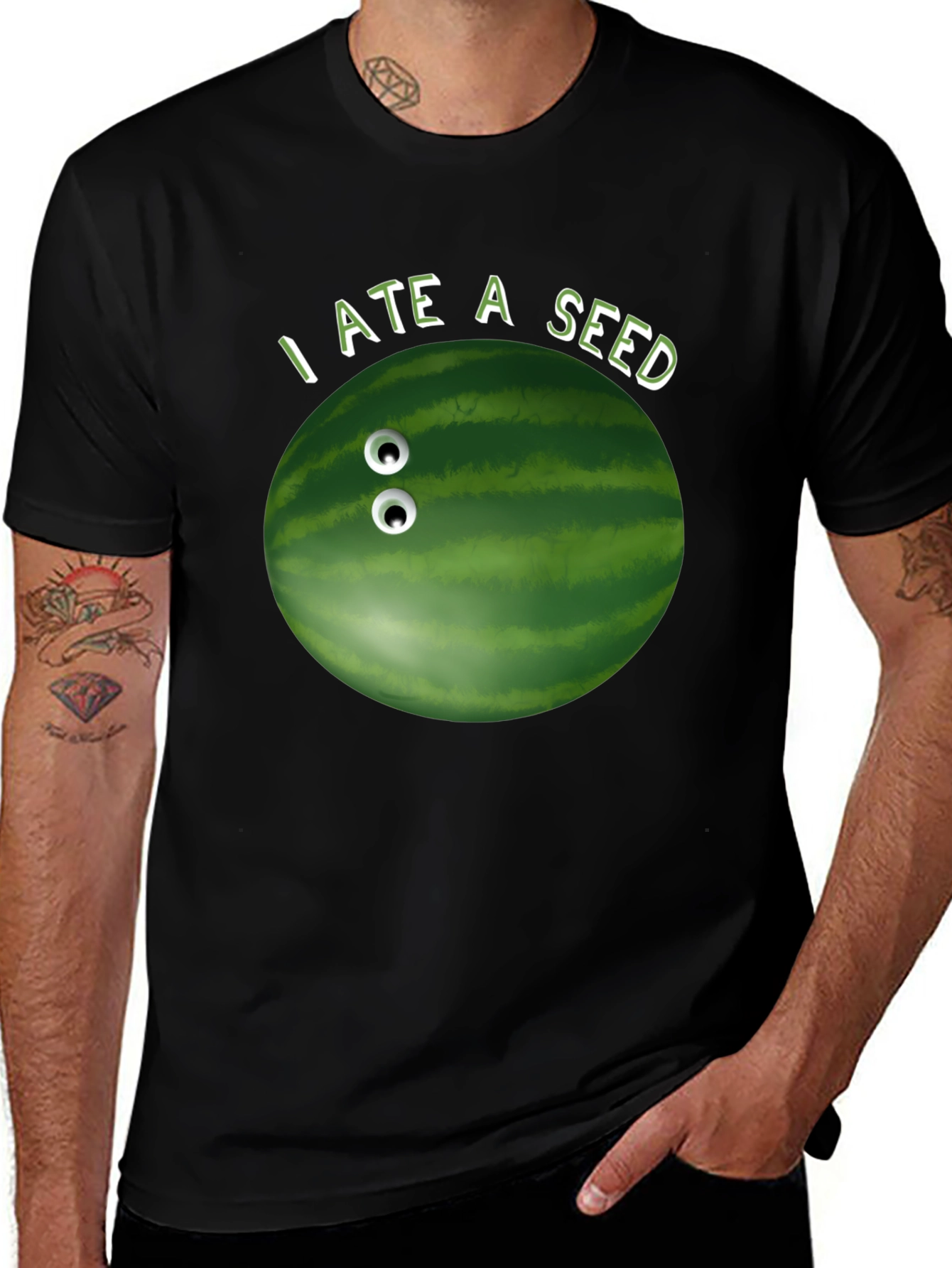 Variant 18 of Funny "I Ate A Seed" Watermelon T-Shirt