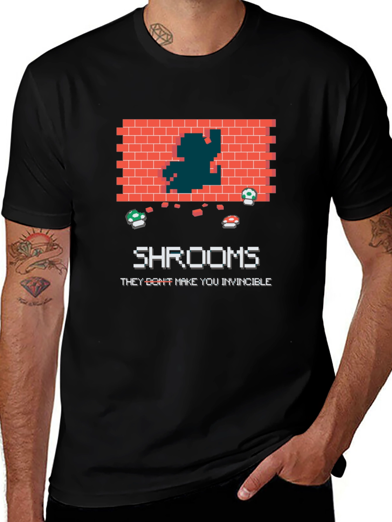 Variant 13 of Retro Game Shrooms T-Shirt