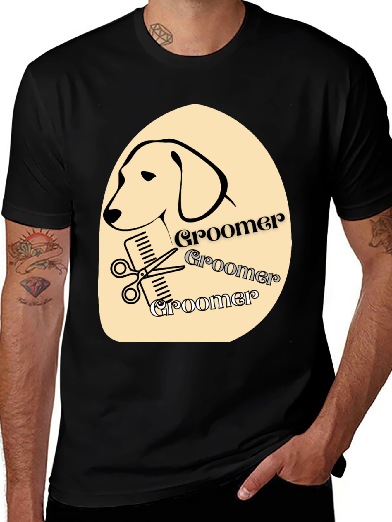 Dog Groomer T-Shirt - Stylish Pet Care Apparel