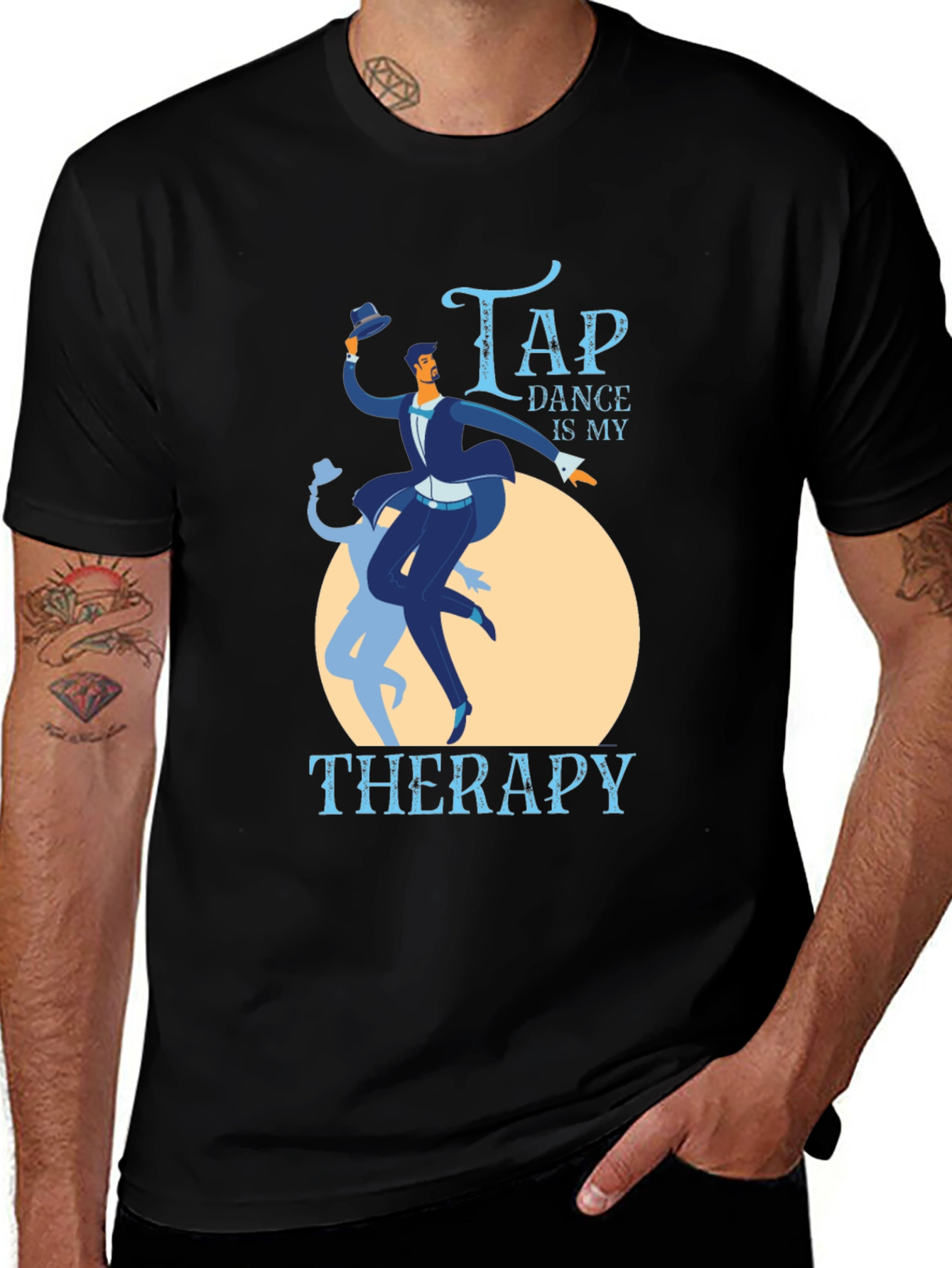 Variant 26 of Tap Dance is My Therapy T-Shirt - Soft Cotton Tee