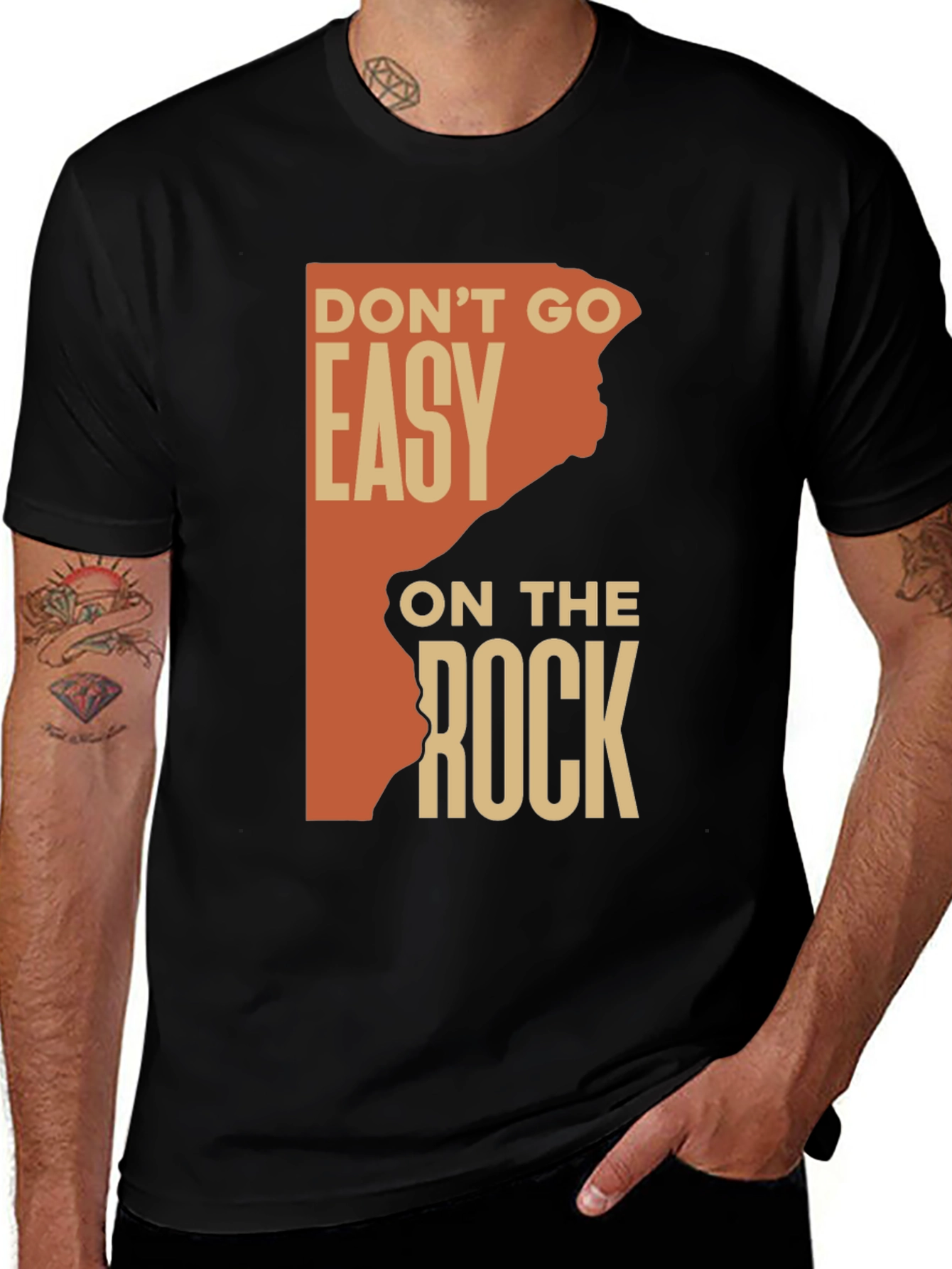 Variant 14 of Don't Go Easy On The Rock Graphic Tee