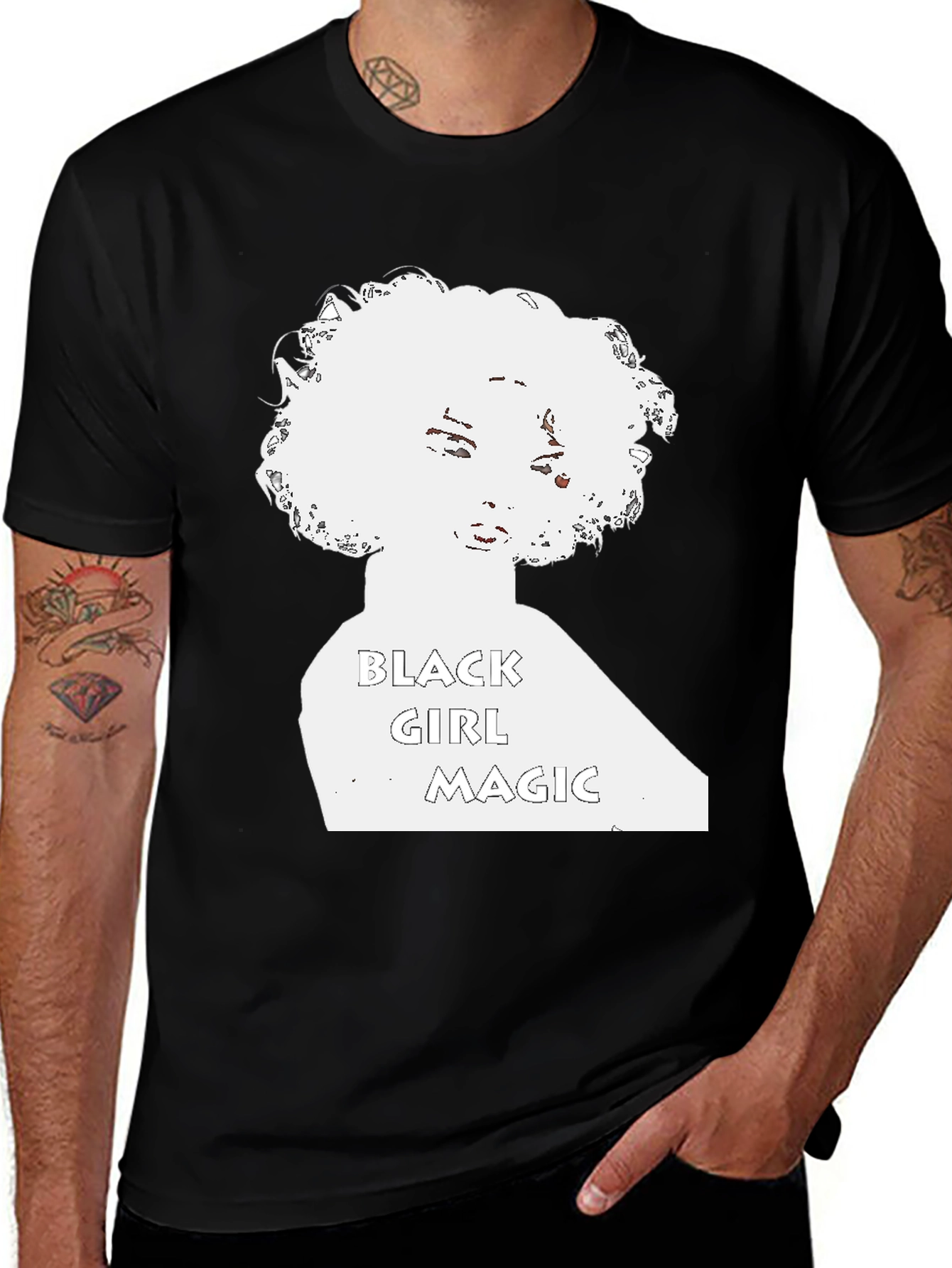 Variant 17 of Black Girl Magic Graphic Tee - Stylish Statement Shirt