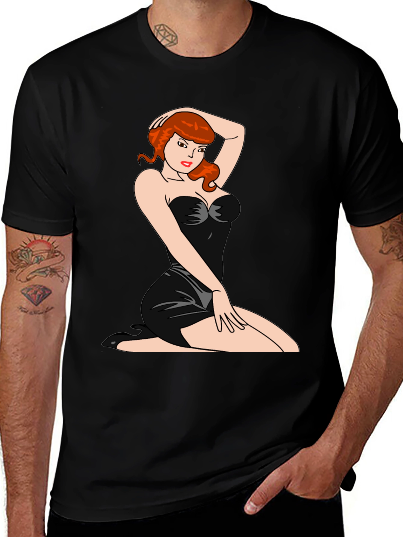 Variant 26 of Pin-Up Girl Graphic T-Shirt