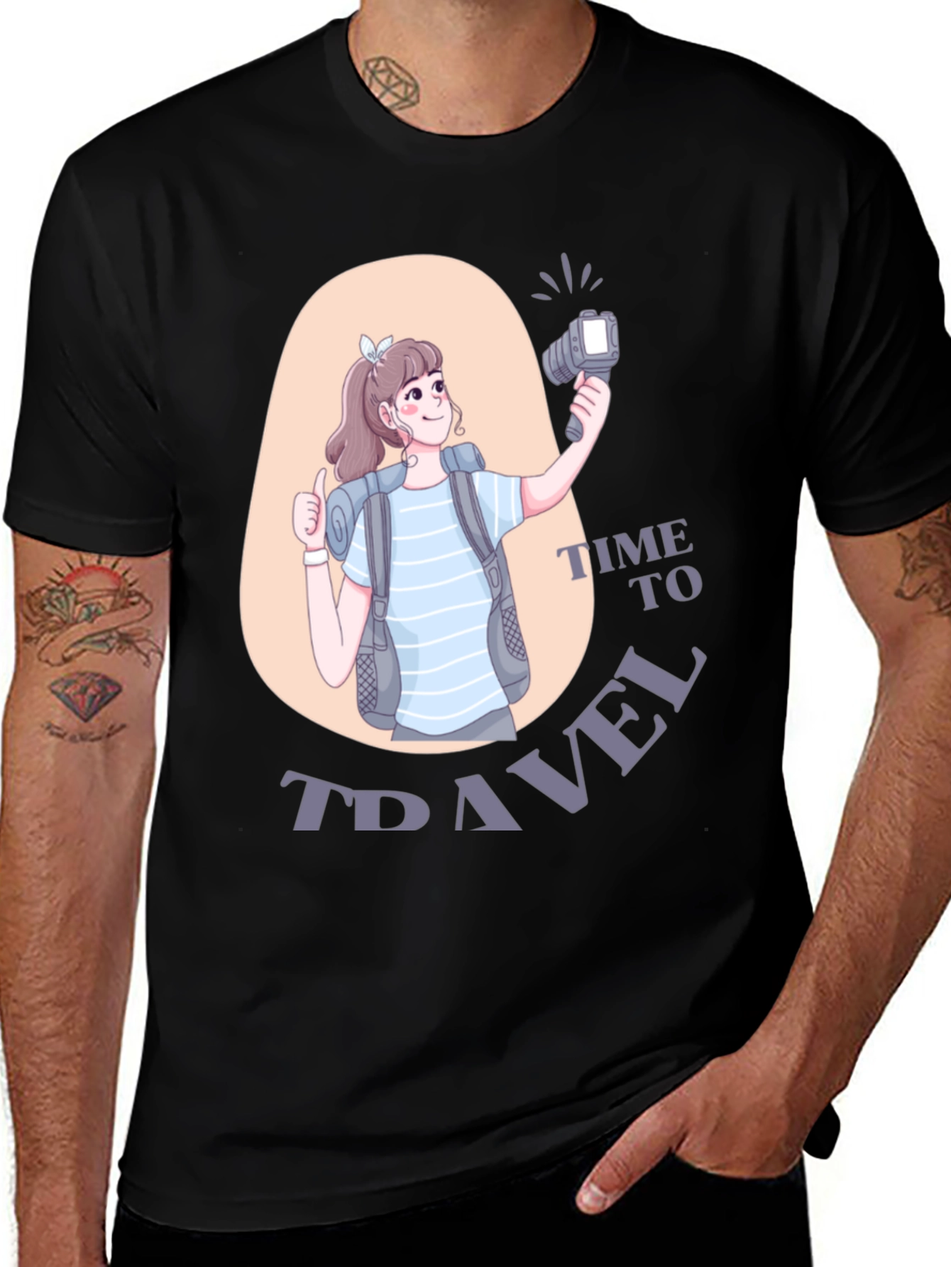 Variant 3 of Time to Travel Graphic T-Shirt