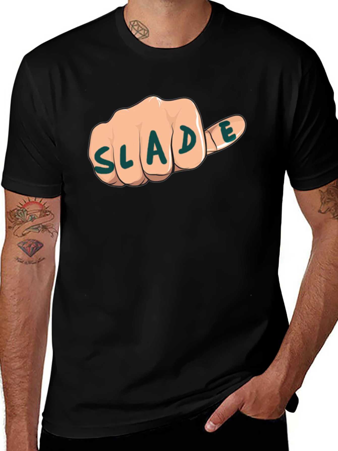 Slade Fist Bump Graphic Tee - Black
