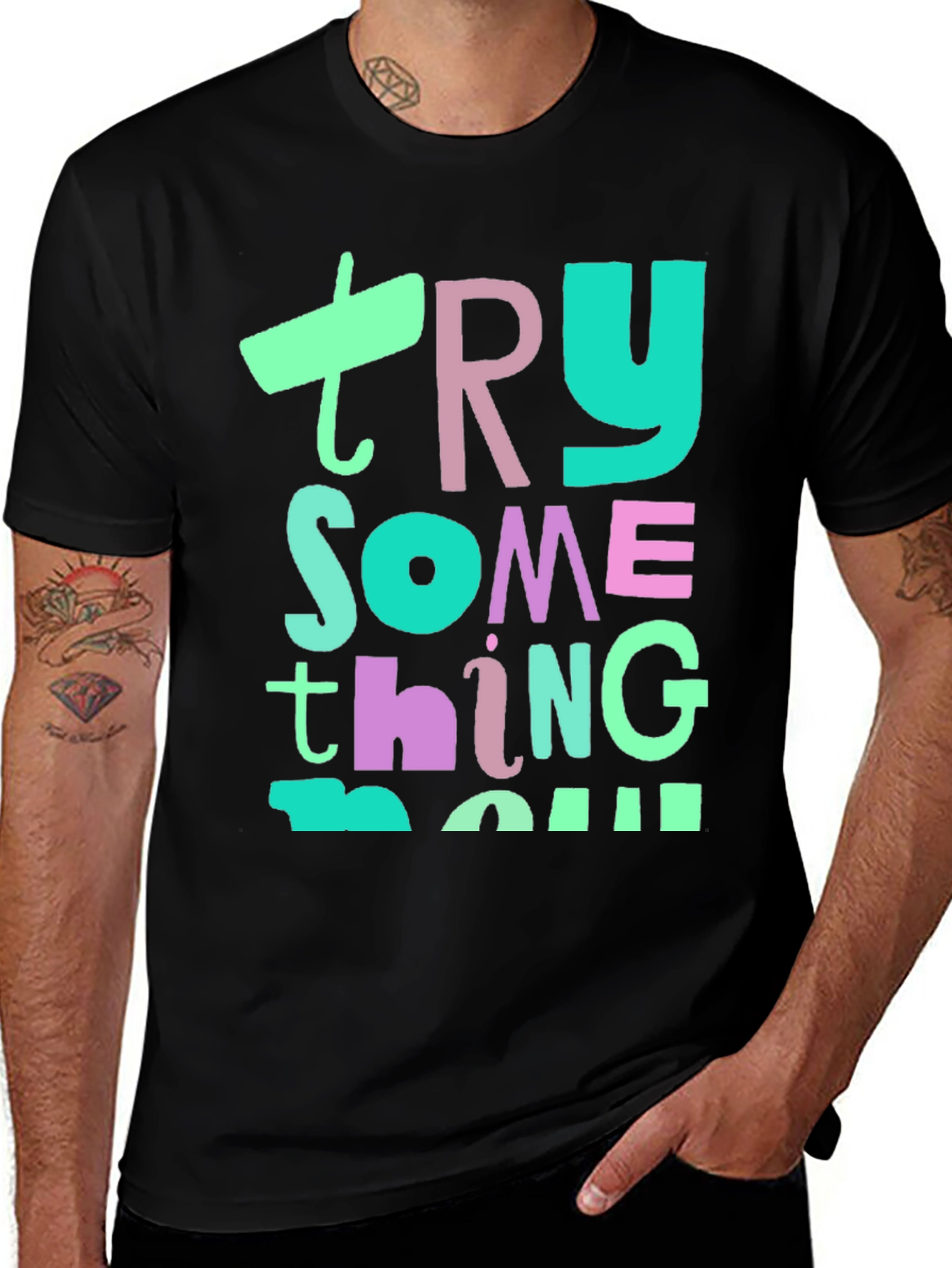 Variant 20 of Try Something New Graphic T-Shirt