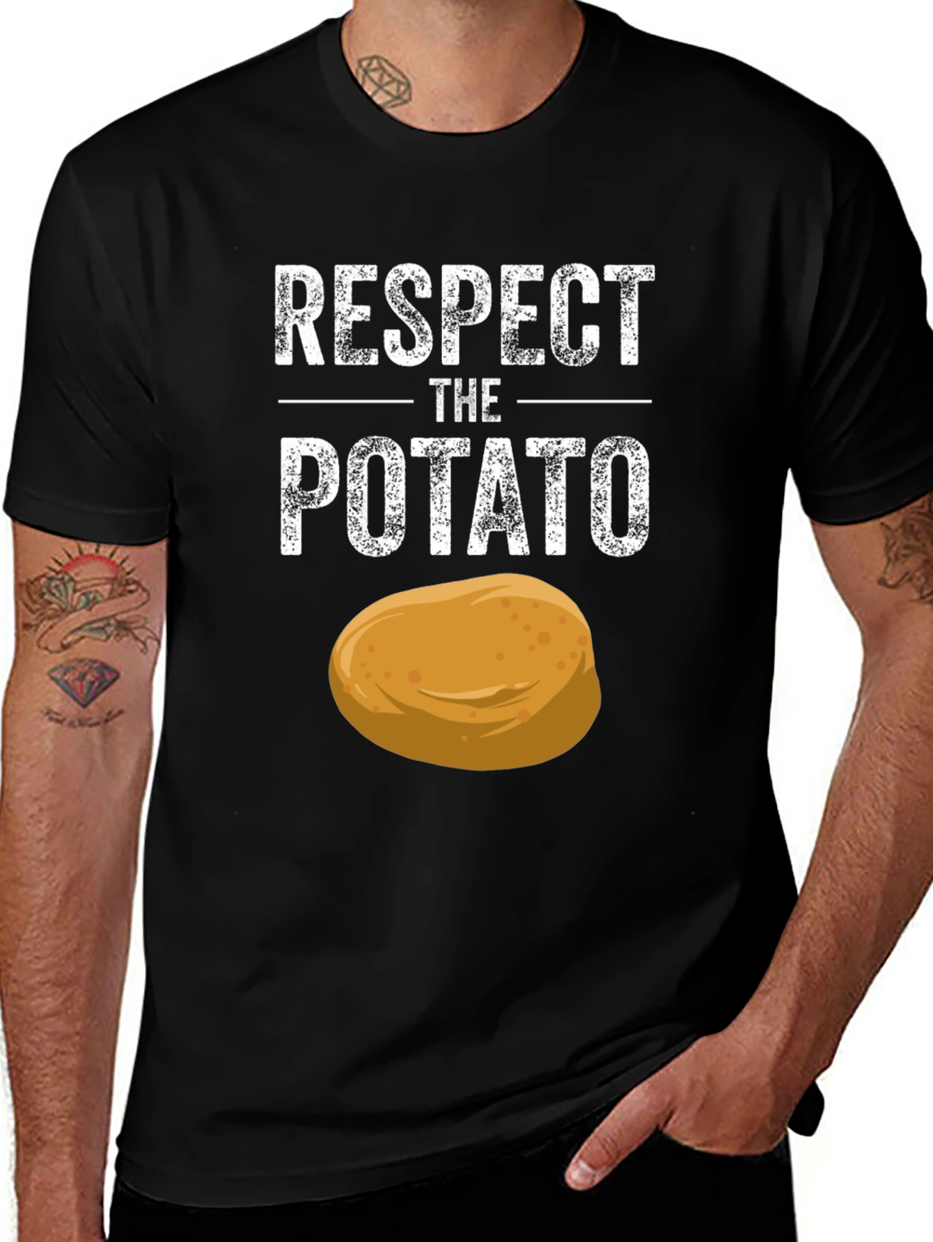 Variant 9 of Respect The Potato Graphic T-Shirt