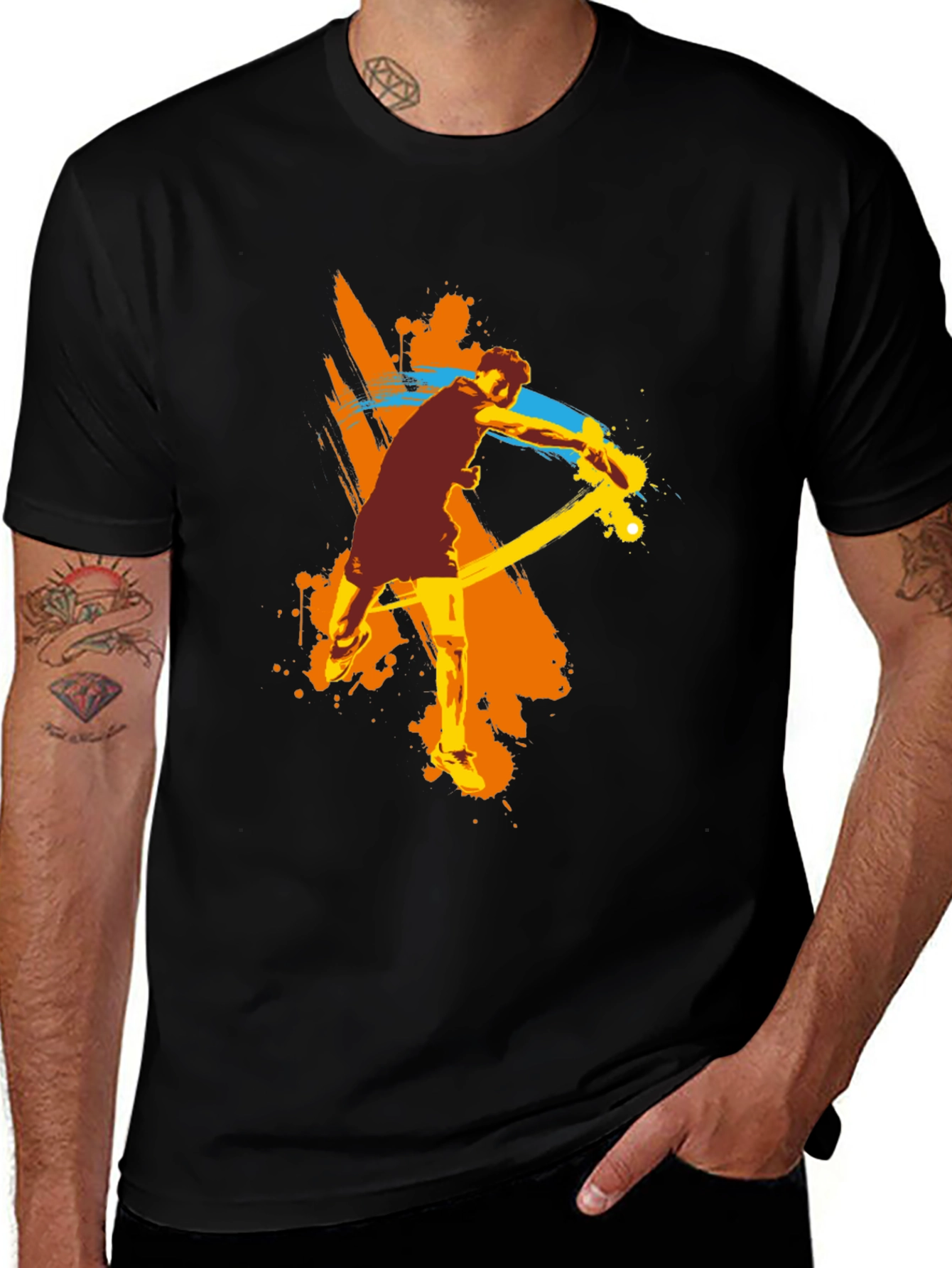 Variant 25 of Tennis Player Graphic T-Shirt