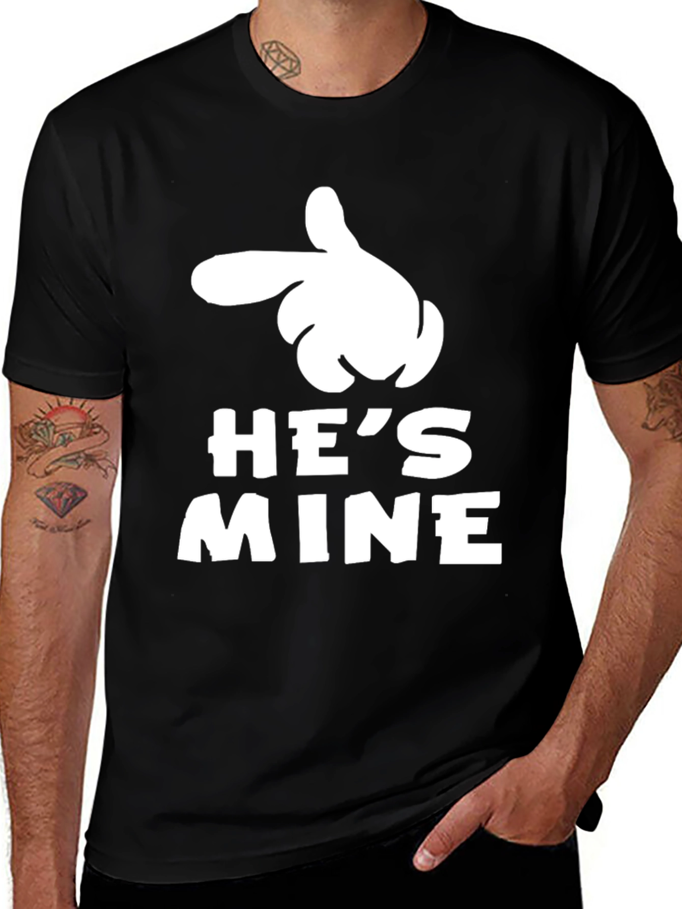 He's Mine Matching Couple T-Shirt