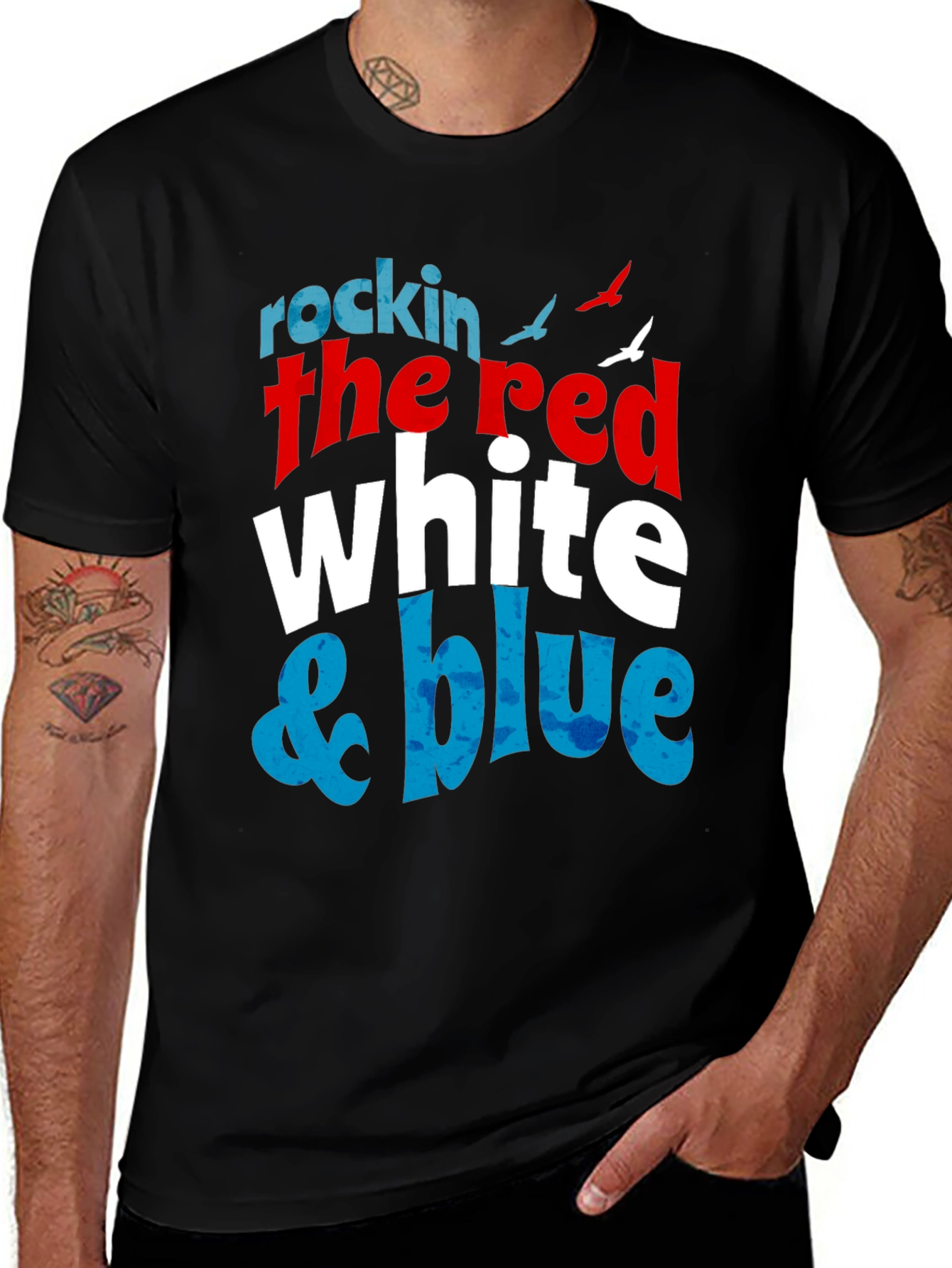 Variant 12 of Rockin' the Red White & Blue Graphic T-Shirt