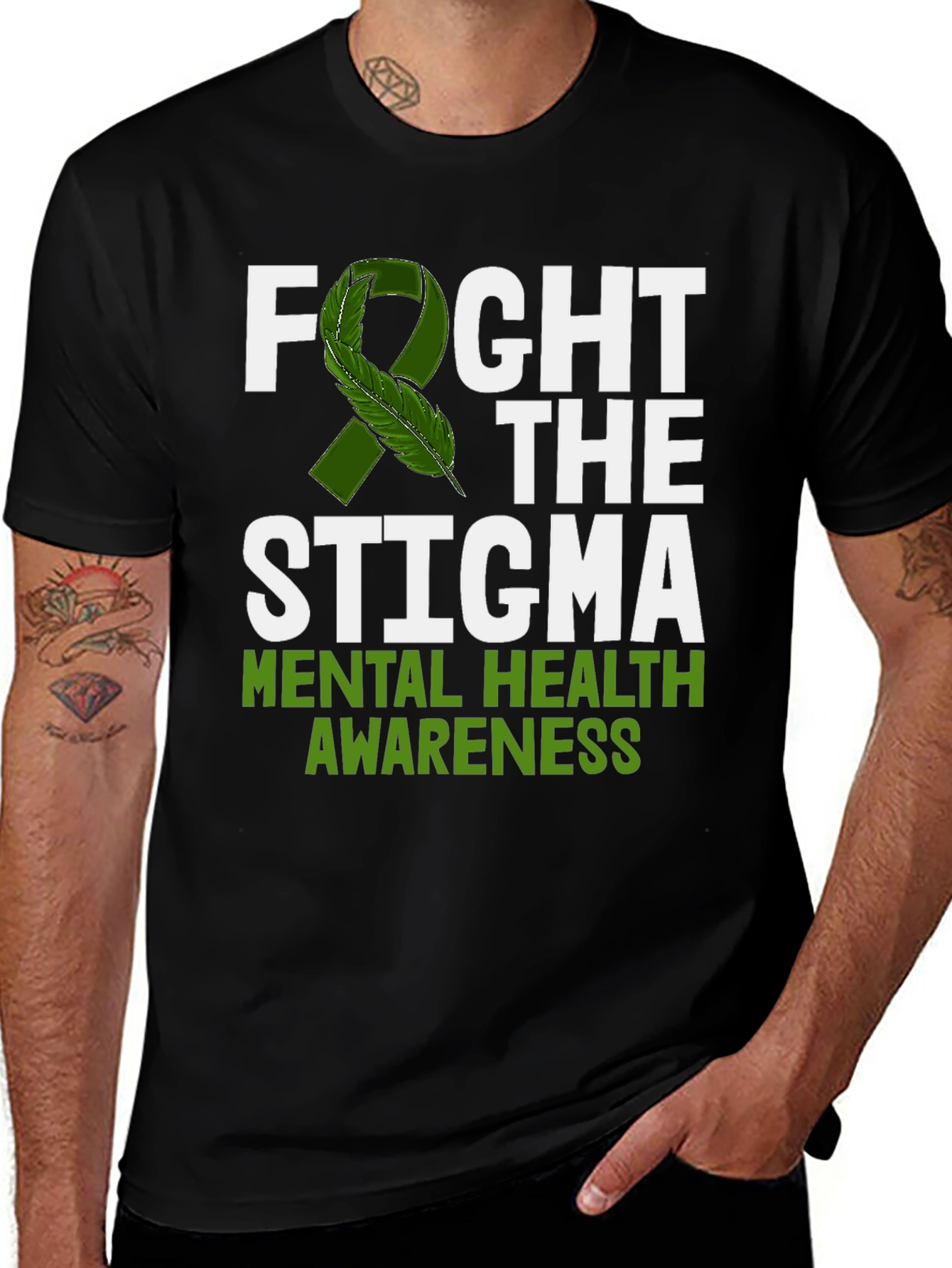Variant 13 of Fight The Stigma Mental Health Awareness T-Shirt