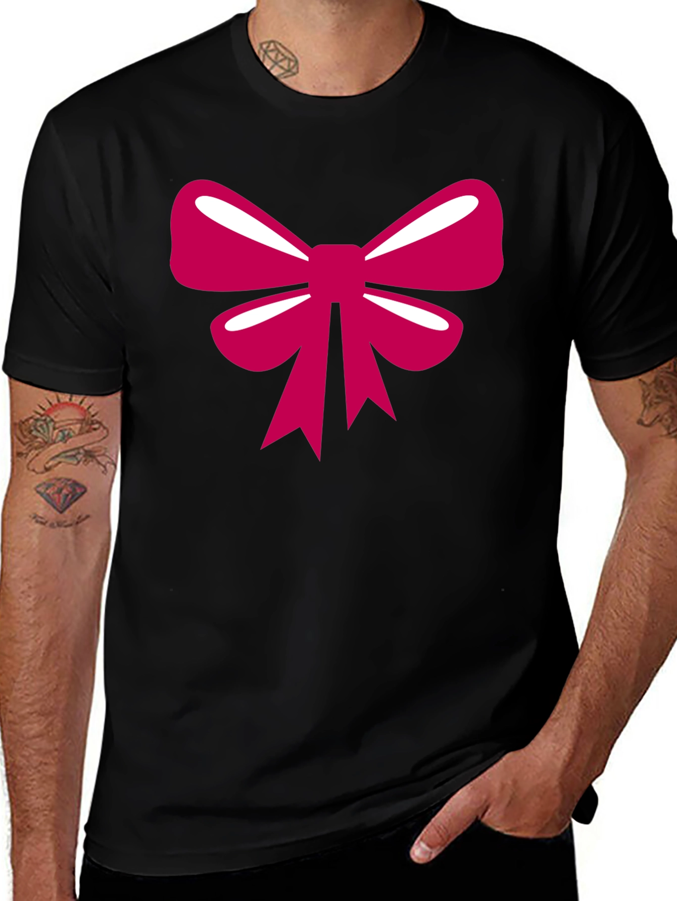 Variant 6 of Bow Graphic T-Shirt - Stylish Casual Tee