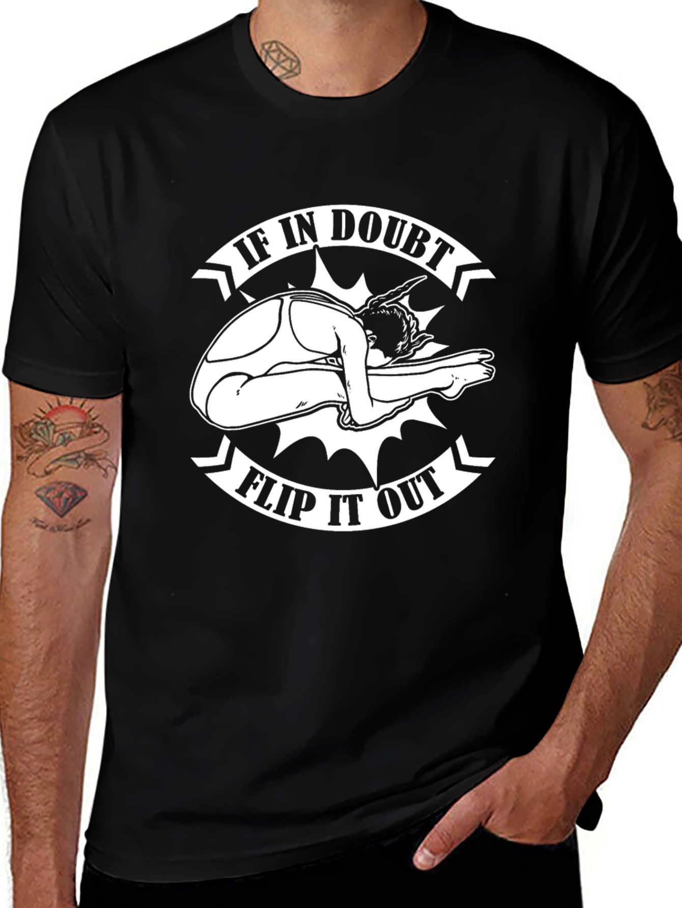 Variant 27 of If in Doubt Flip It Out T-Shirt Funny Gymnast Tee