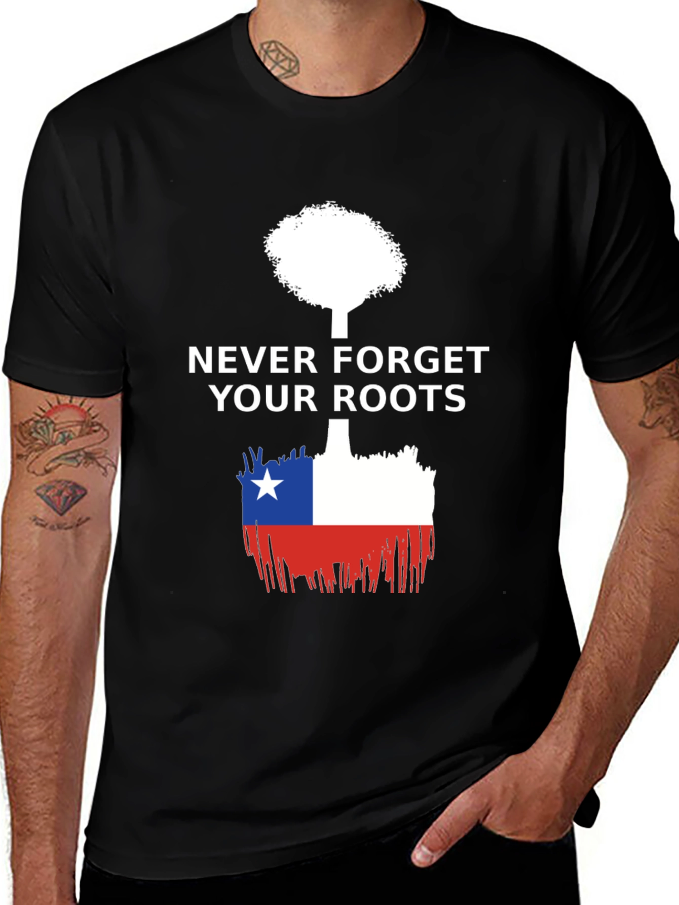 Variant 10 of Never Forget Your Roots Flag T-Shirt