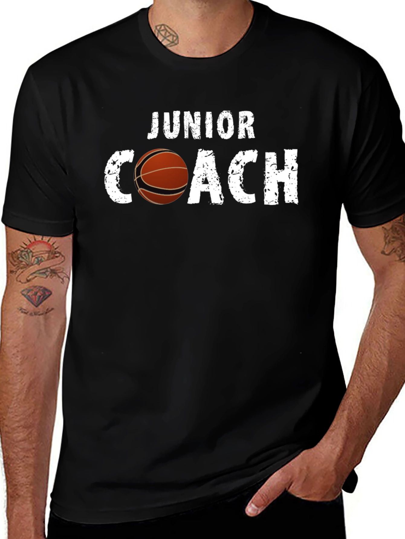 Variant 10 of Junior Coach Basketball Graphic T-Shirt