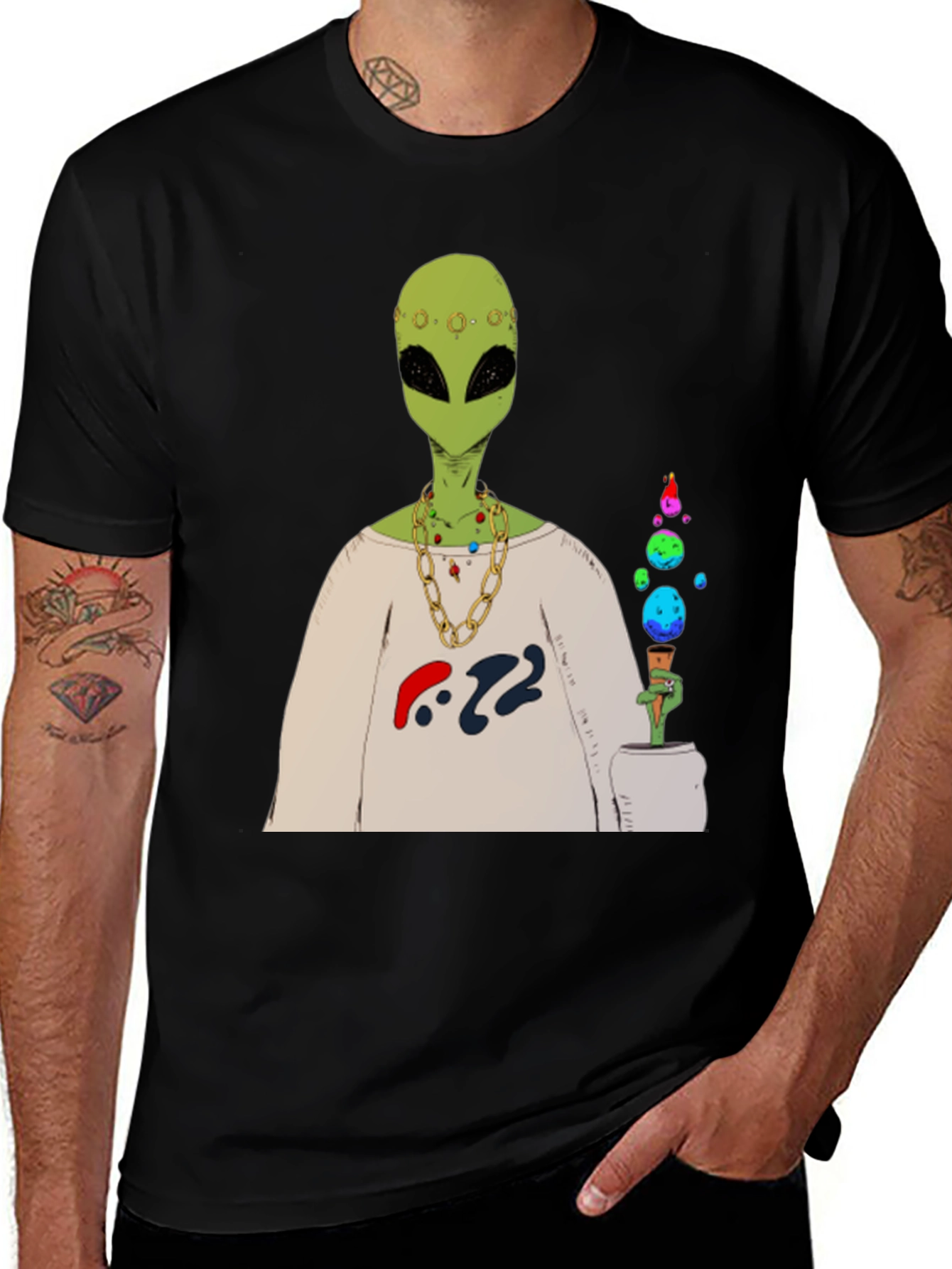 Variant 10 of Alien Graphic Print T-Shirt