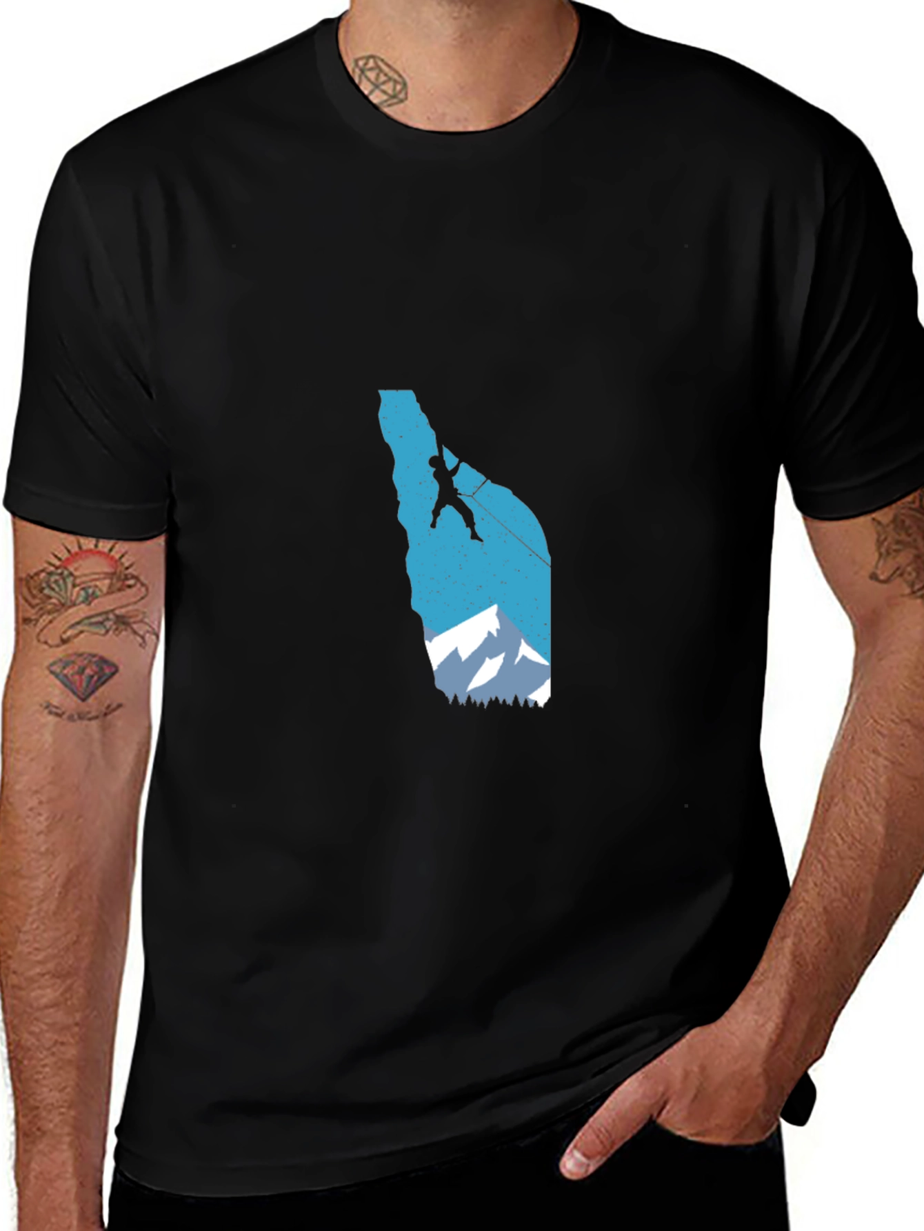 Variant 9 of Climbing Graphic Tee - Mountain Adventure T-Shirt