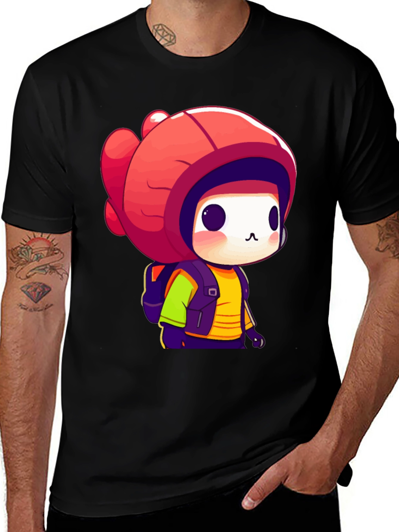 Variant 8 of Cute Chibi Character Graphic Tee