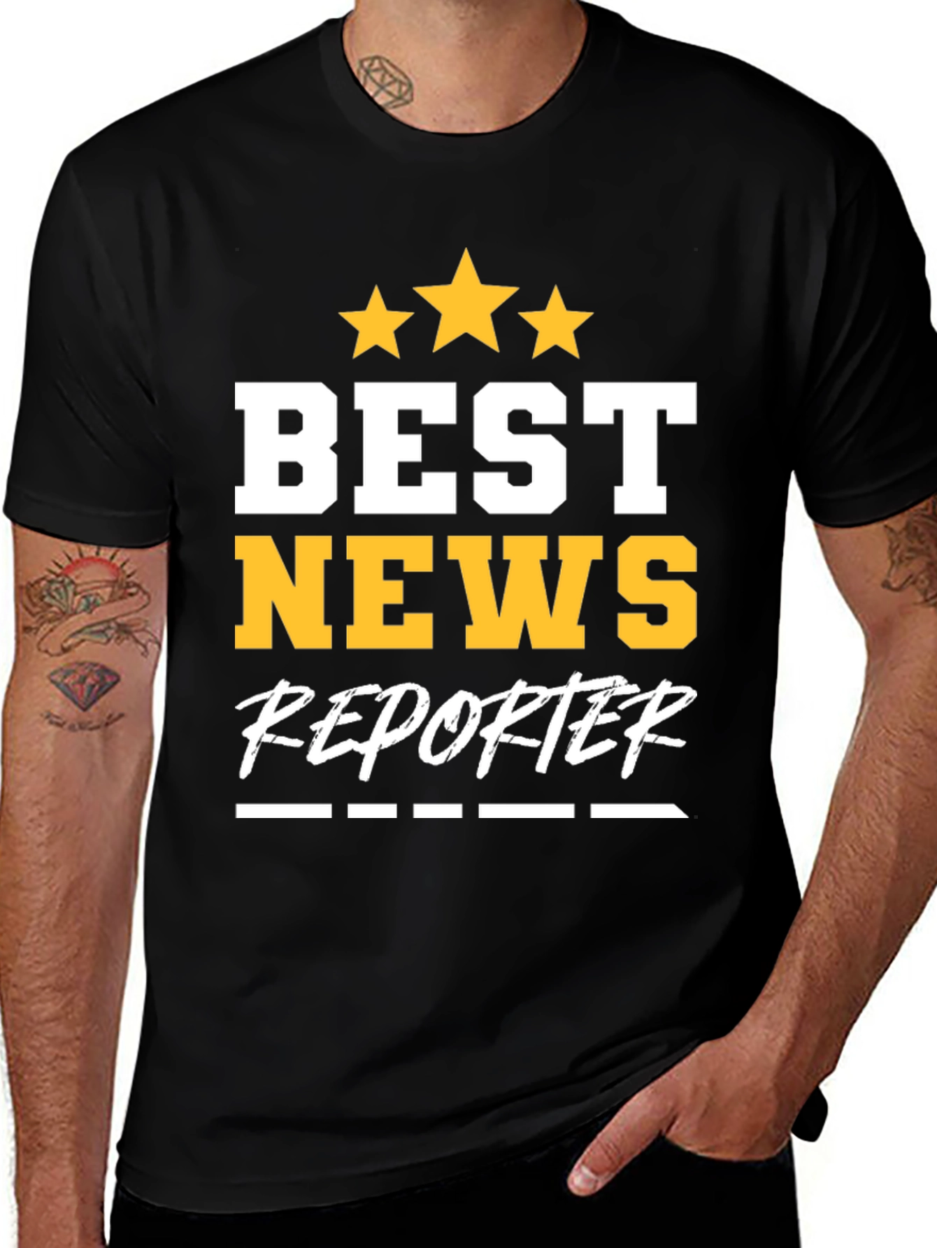 Best News Reporter Graphic T-Shirt