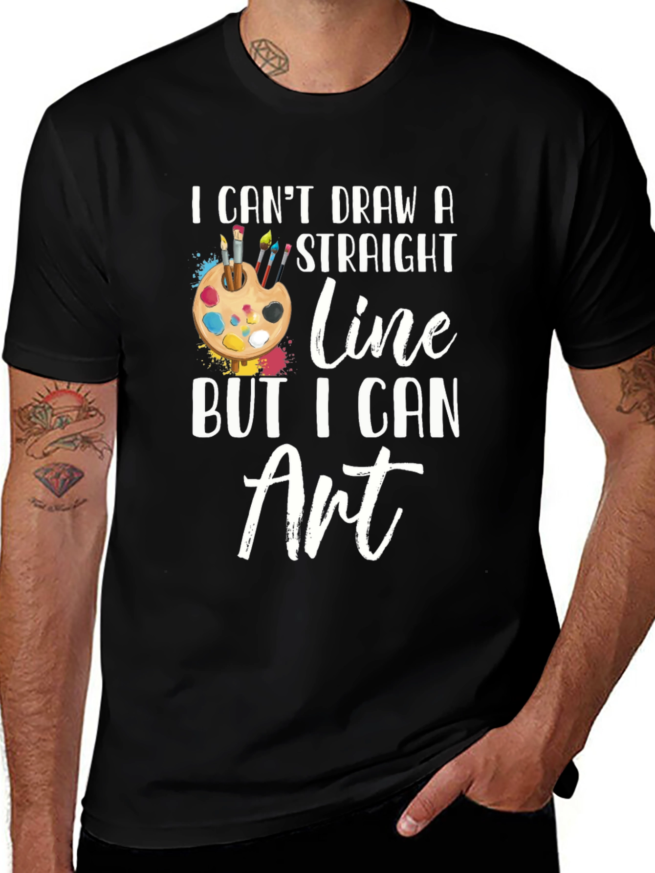 Variant 4 of Artist Humor T-Shirt - I Can Art!