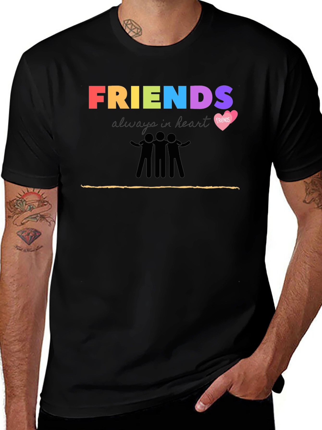 Variant 29 of Friends Always in Heart Graphic T-Shirt