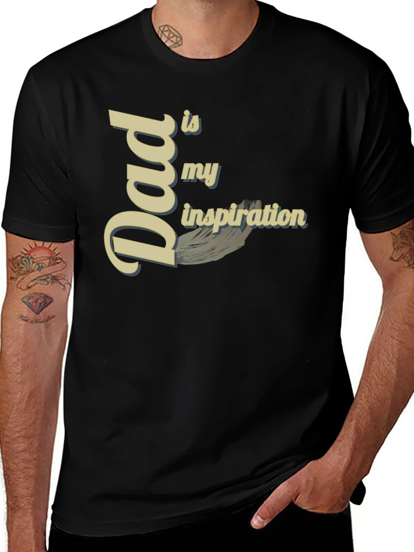Variant 4 of Dad is My Inspiration Graphic T-Shirt