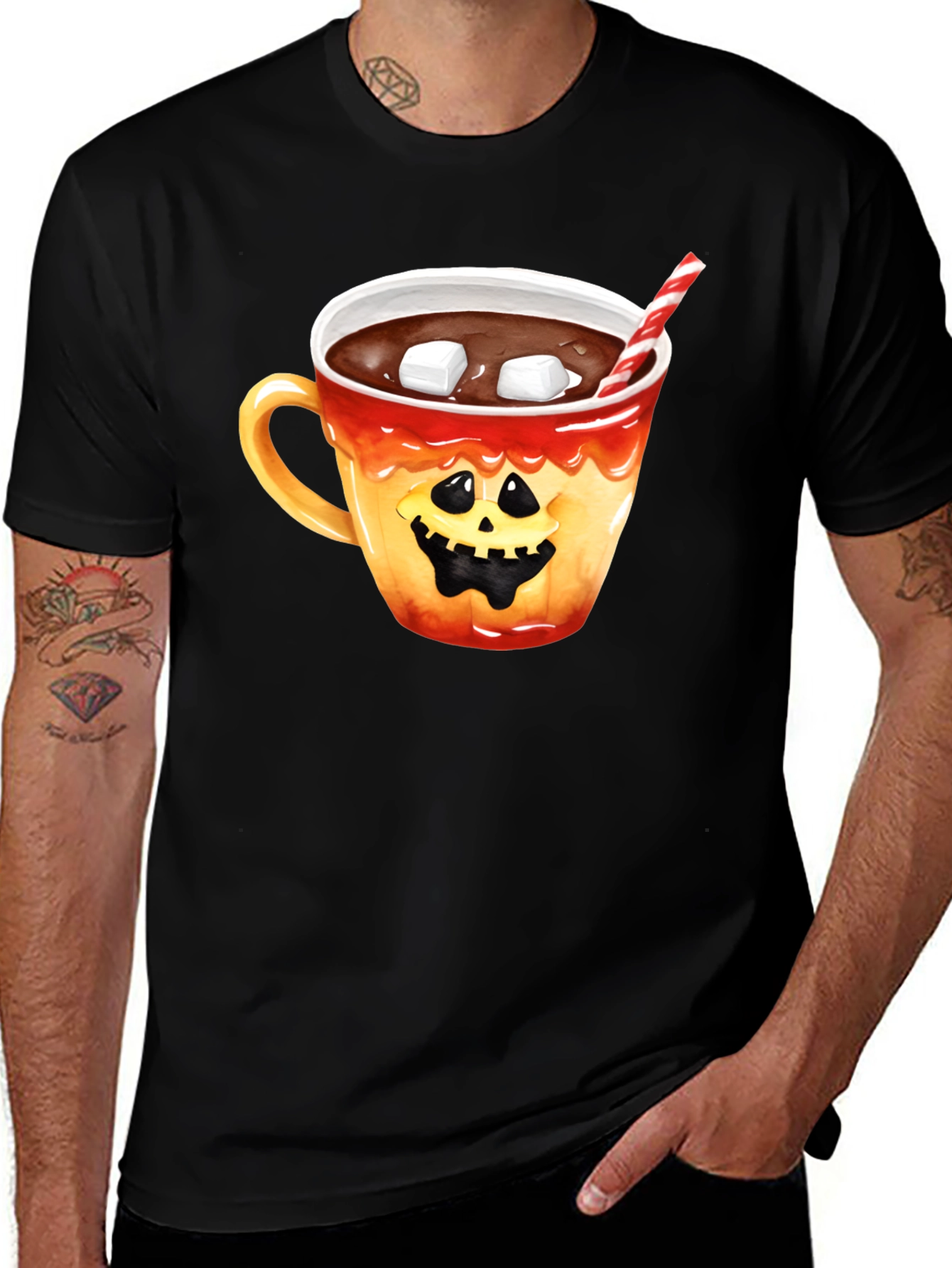 Variant 15 of Halloween Hot Cocoa Graphic Tee