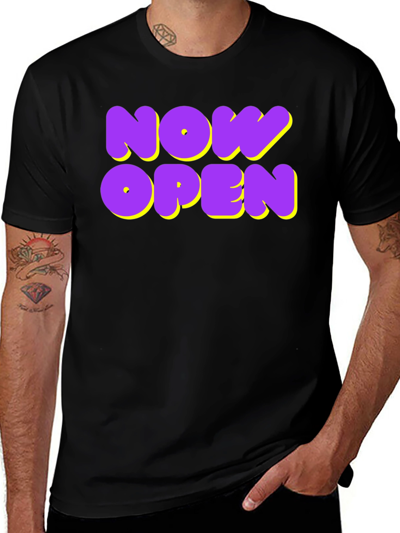 Variant 29 of Now Open Graphic Tee - Trendy Casual Wear
