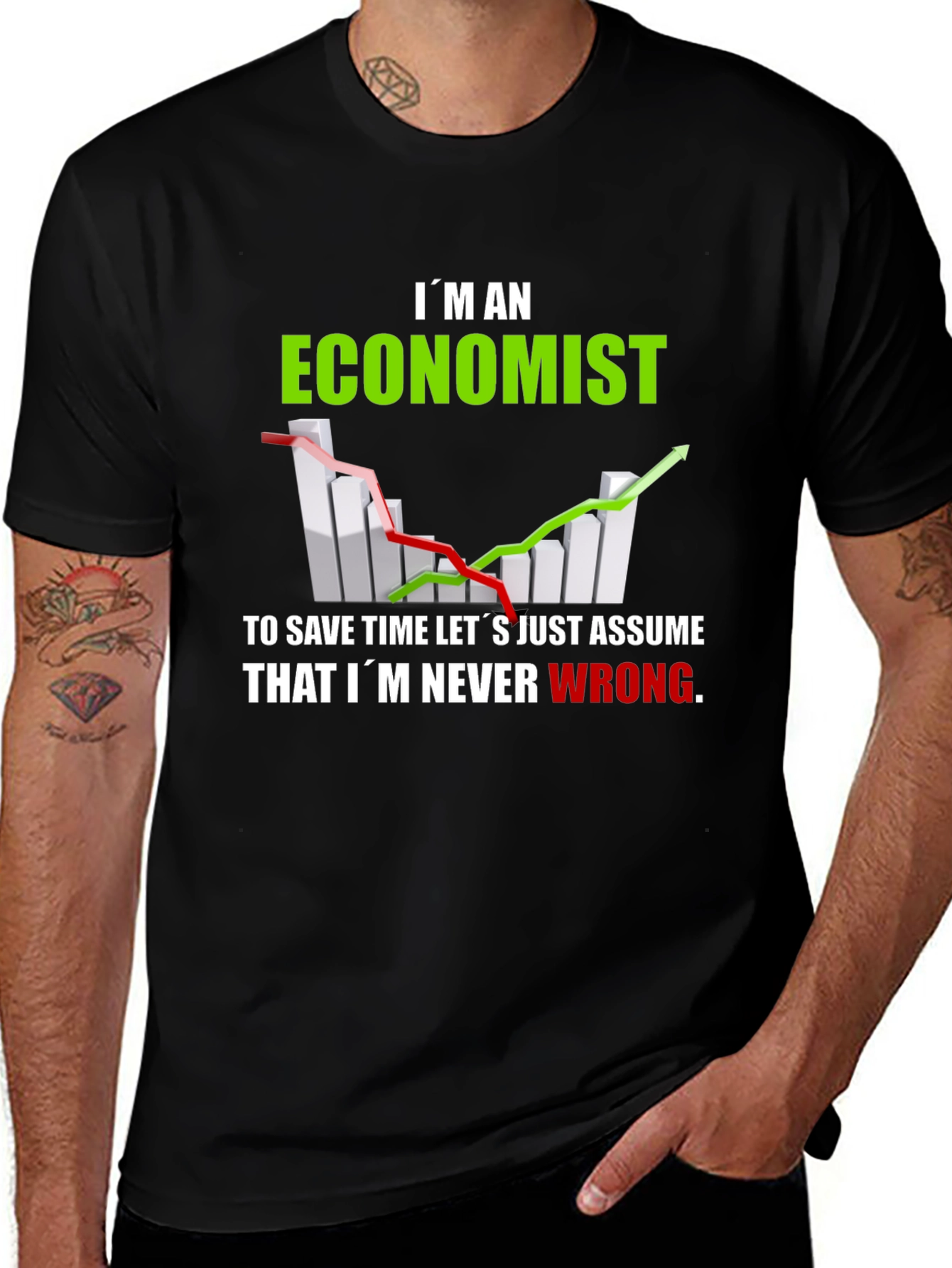 Variant 5 of Economist T-Shirt - Never Wrong Funny Tee