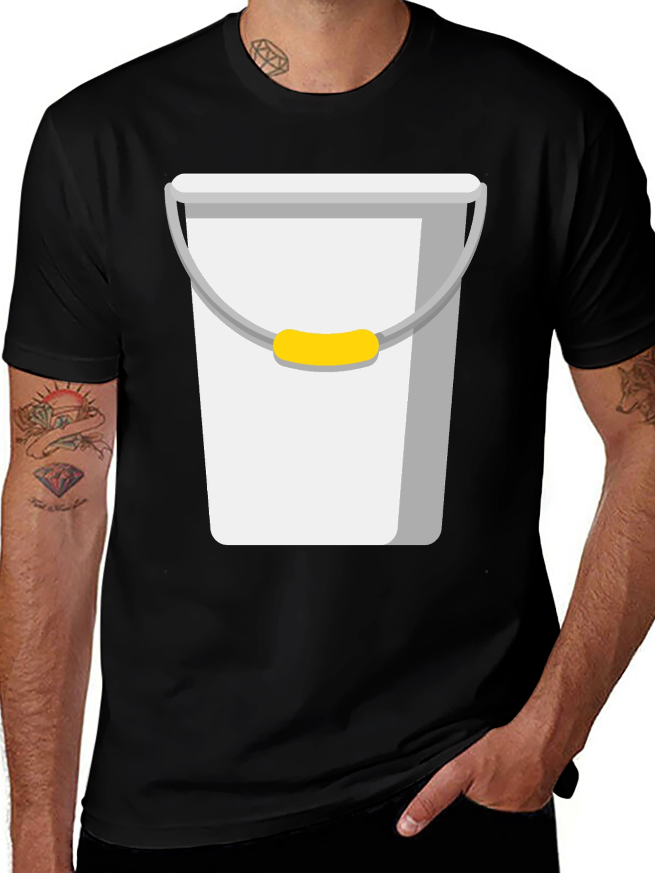 Variant 24 of Novelty Bucket Graphic Tee - Quirky Casual Wear