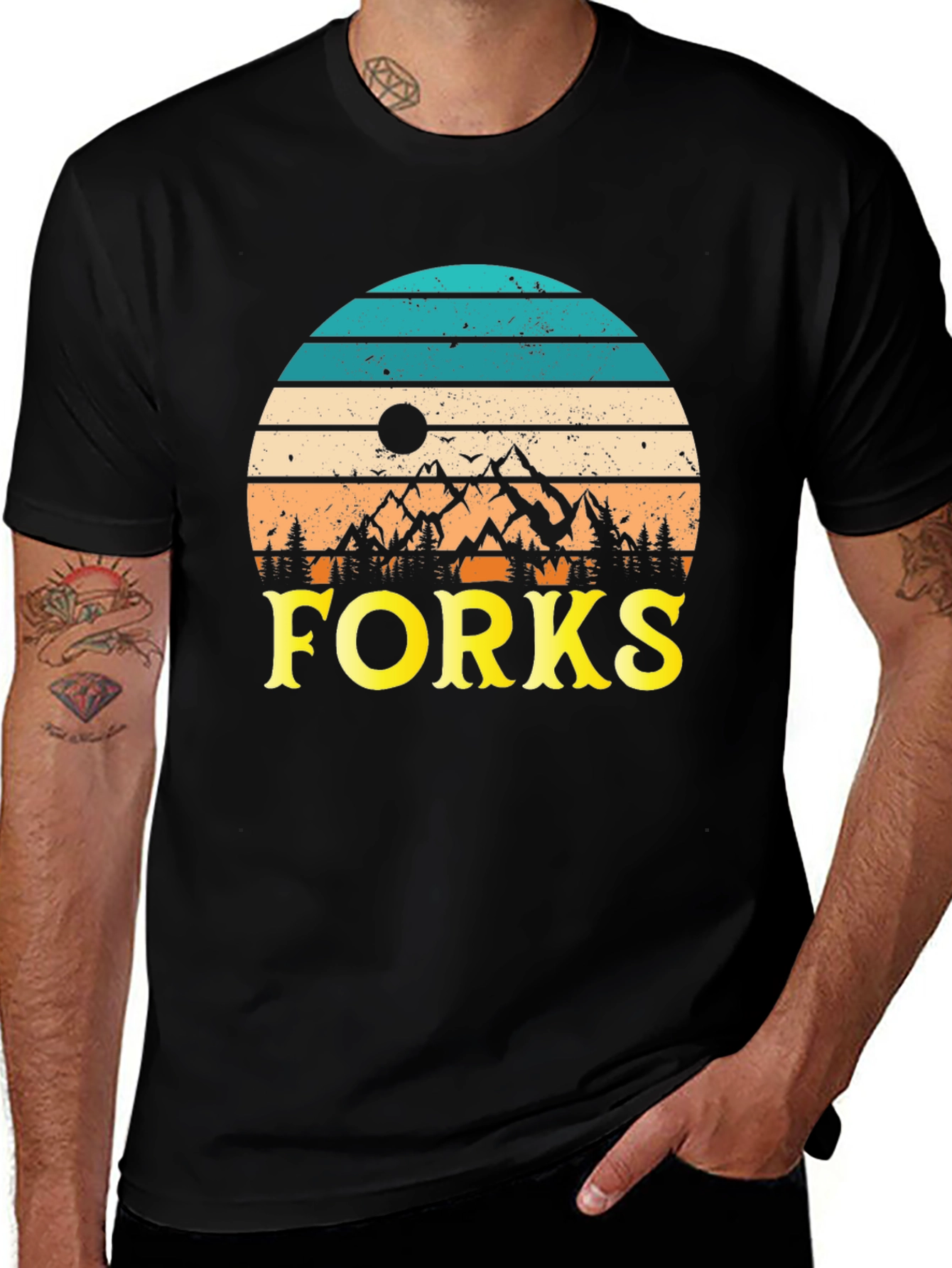 Variant 19 of Vintage Forks Graphic Tee