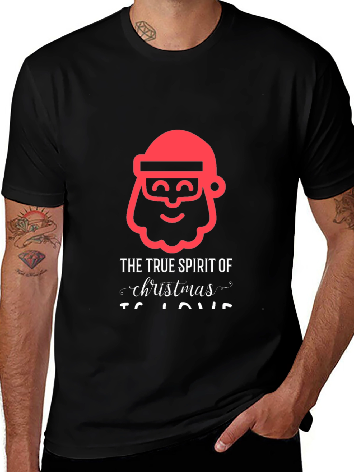 True Spirit of Christmas Santa T-Shirt