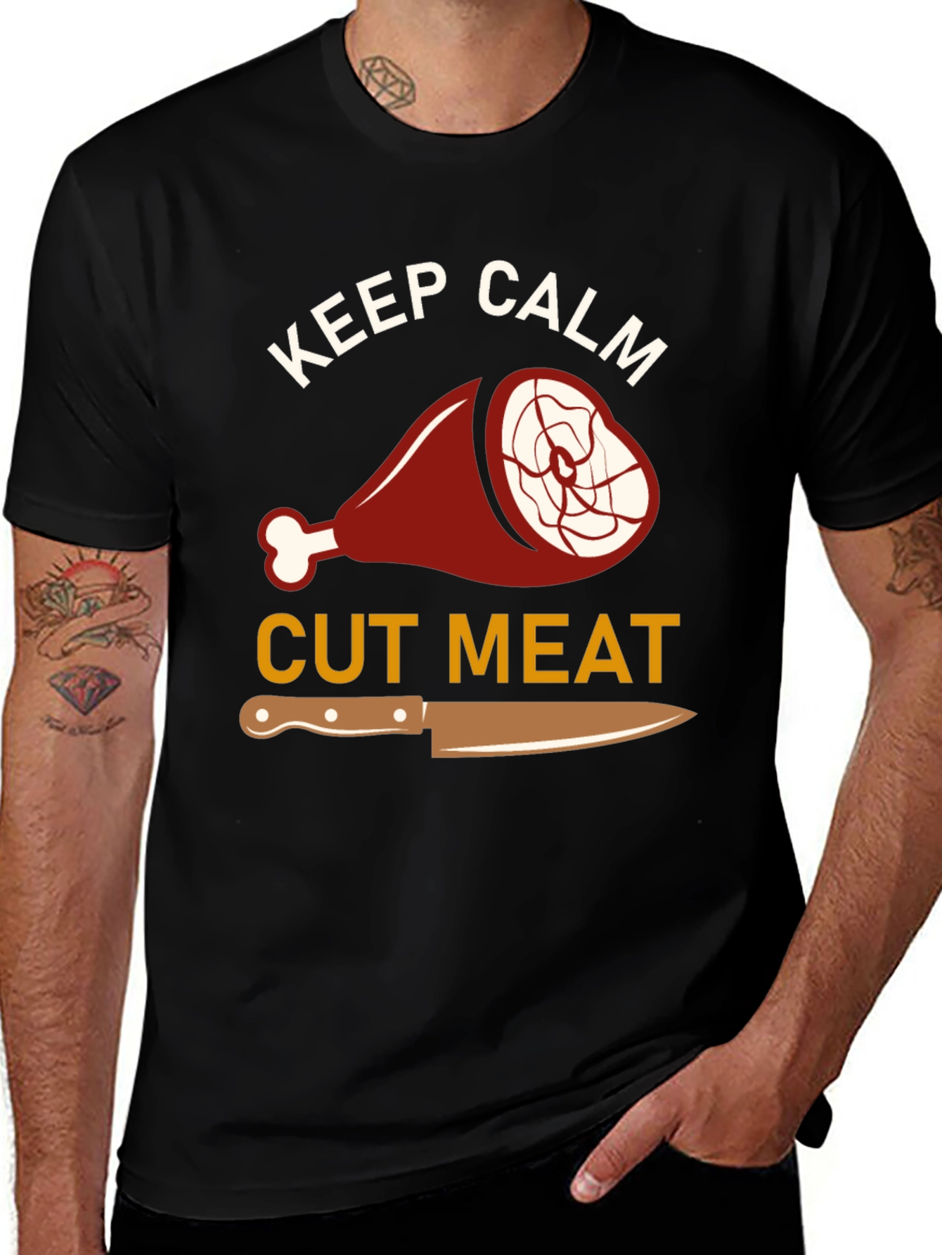 Variant 7 of Keep Calm Cut Meat T-Shirt