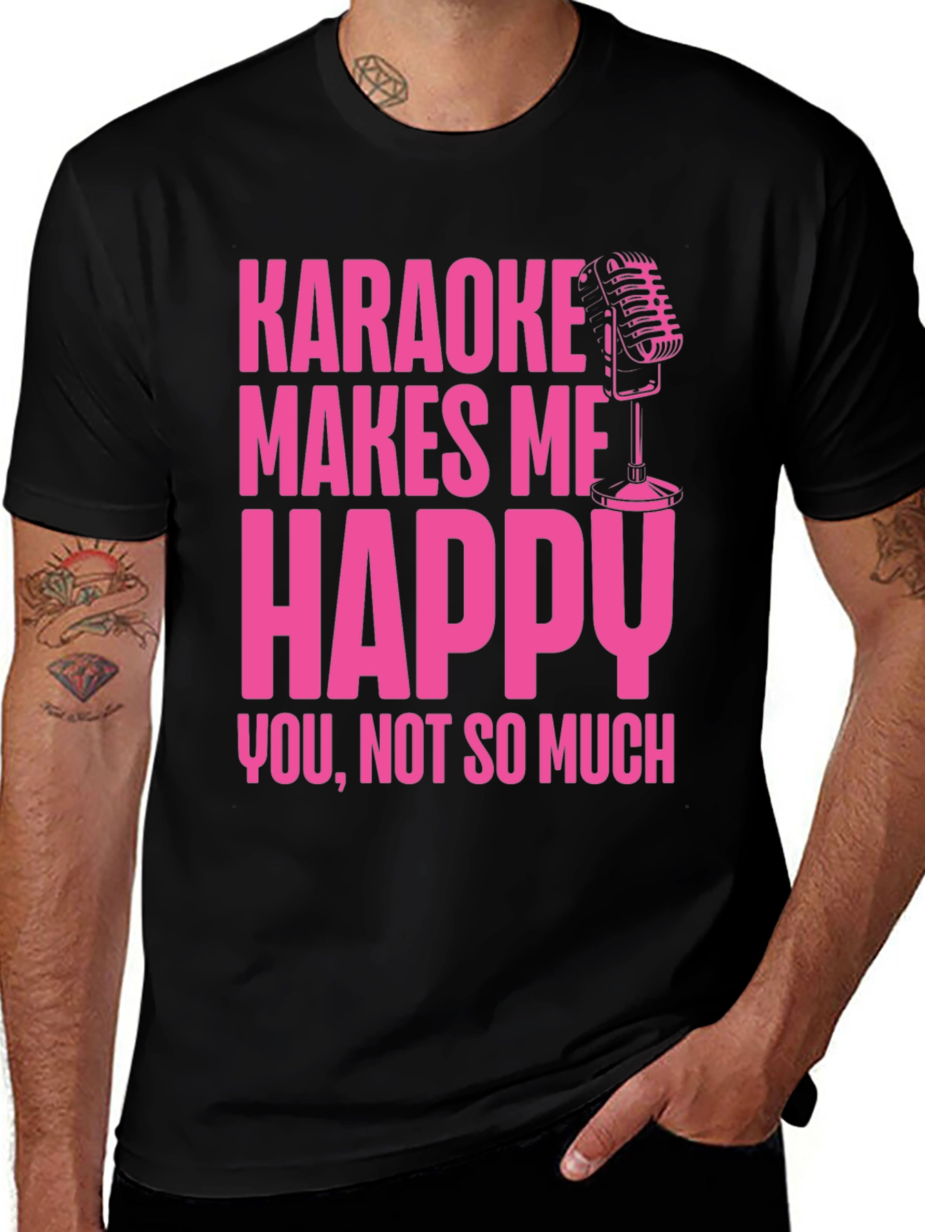 Variant 2 of Karaoke Makes Me Happy T-Shirt