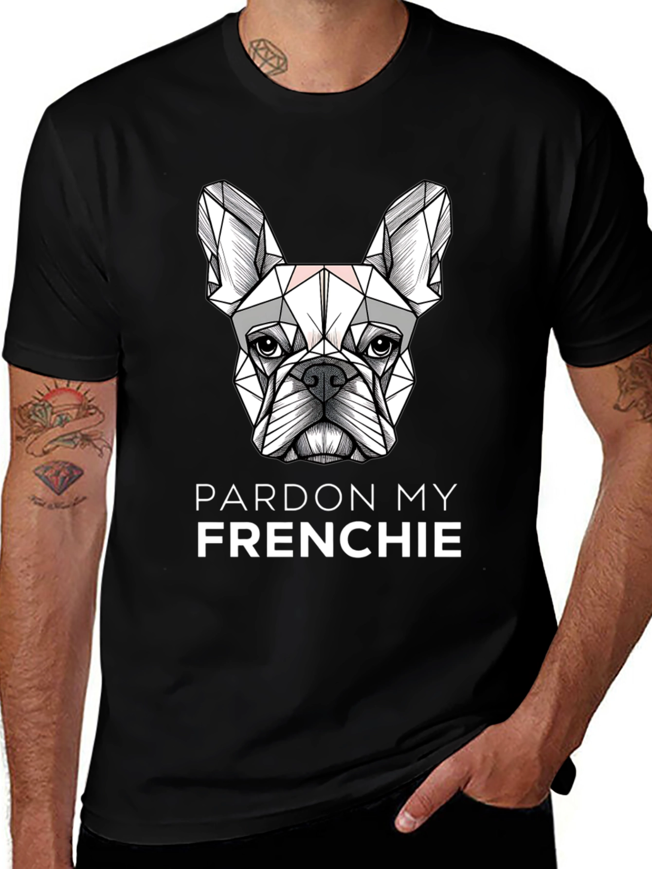 Variant 17 of Pardon My Frenchie Dog Graphic Tee