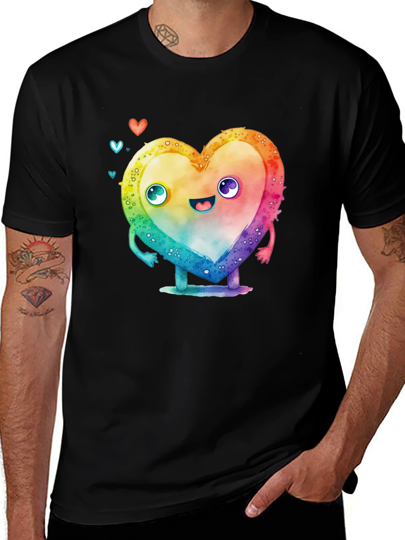 Variant 11 of Heart Character Graphic T-Shirt