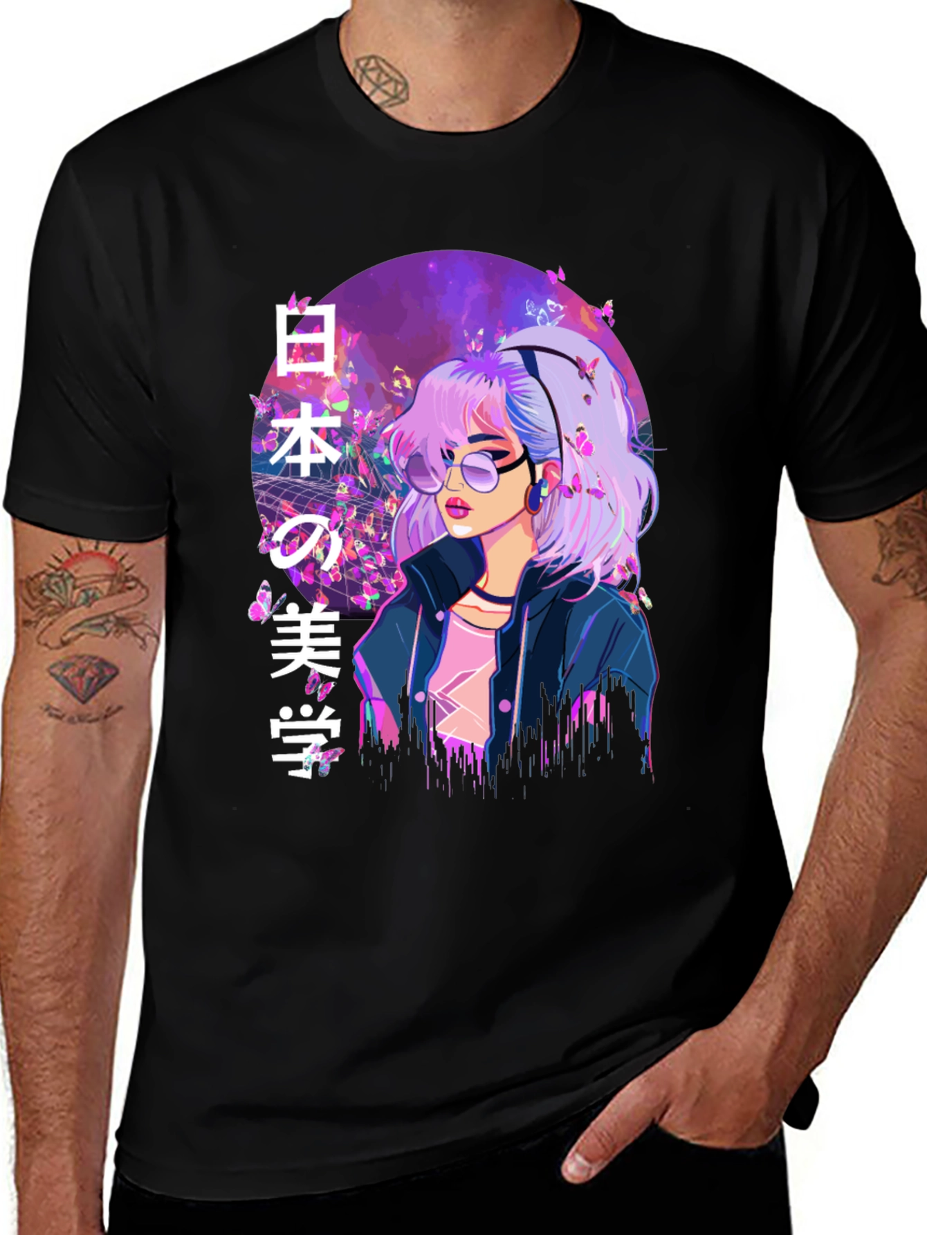 Variant 16 of Anime Girl T-Shirt - Japanese Aesthetic Style