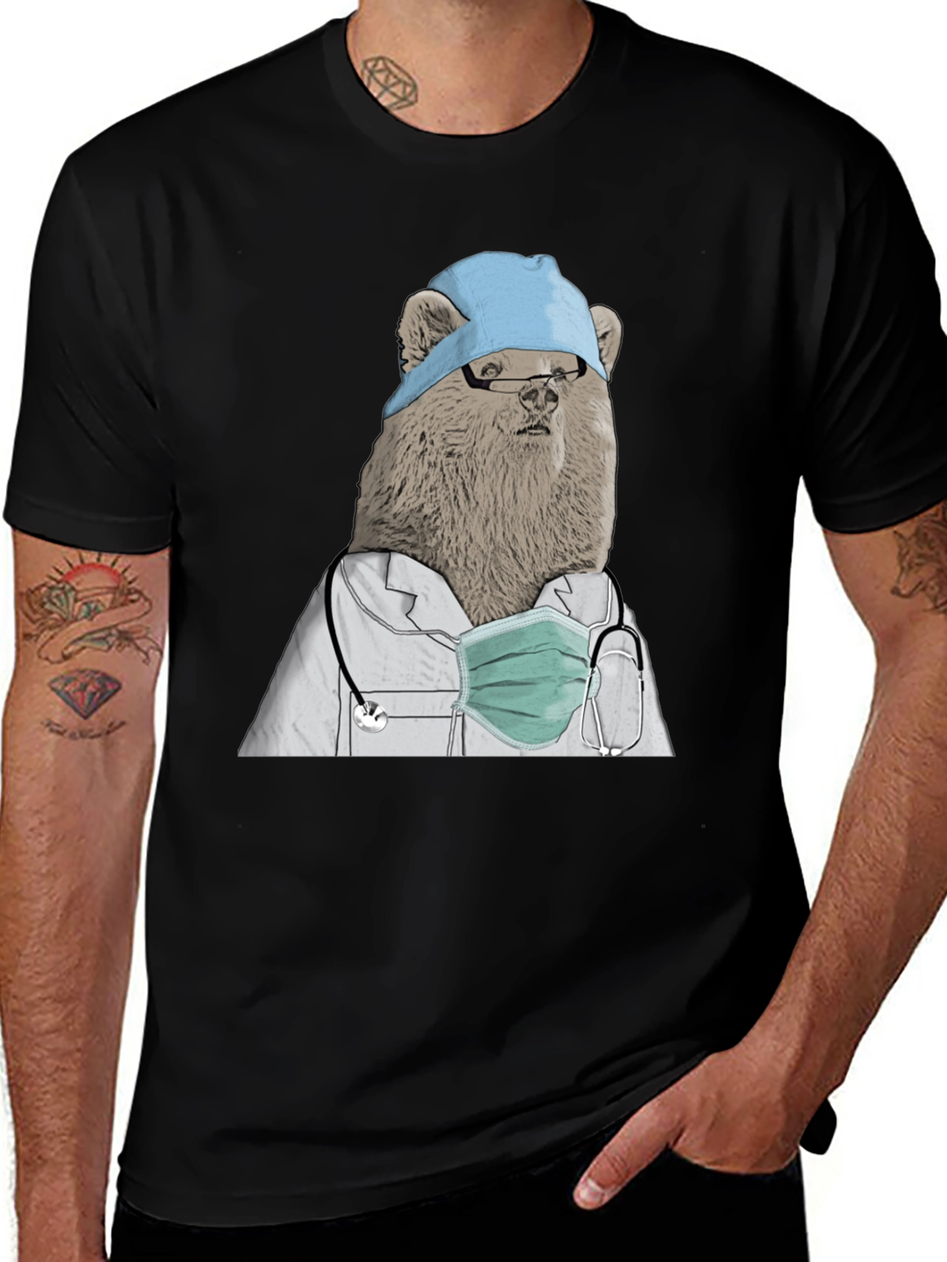 Variant 30 of Bear Doctor T-Shirt - Quirky Medical Humor Tee