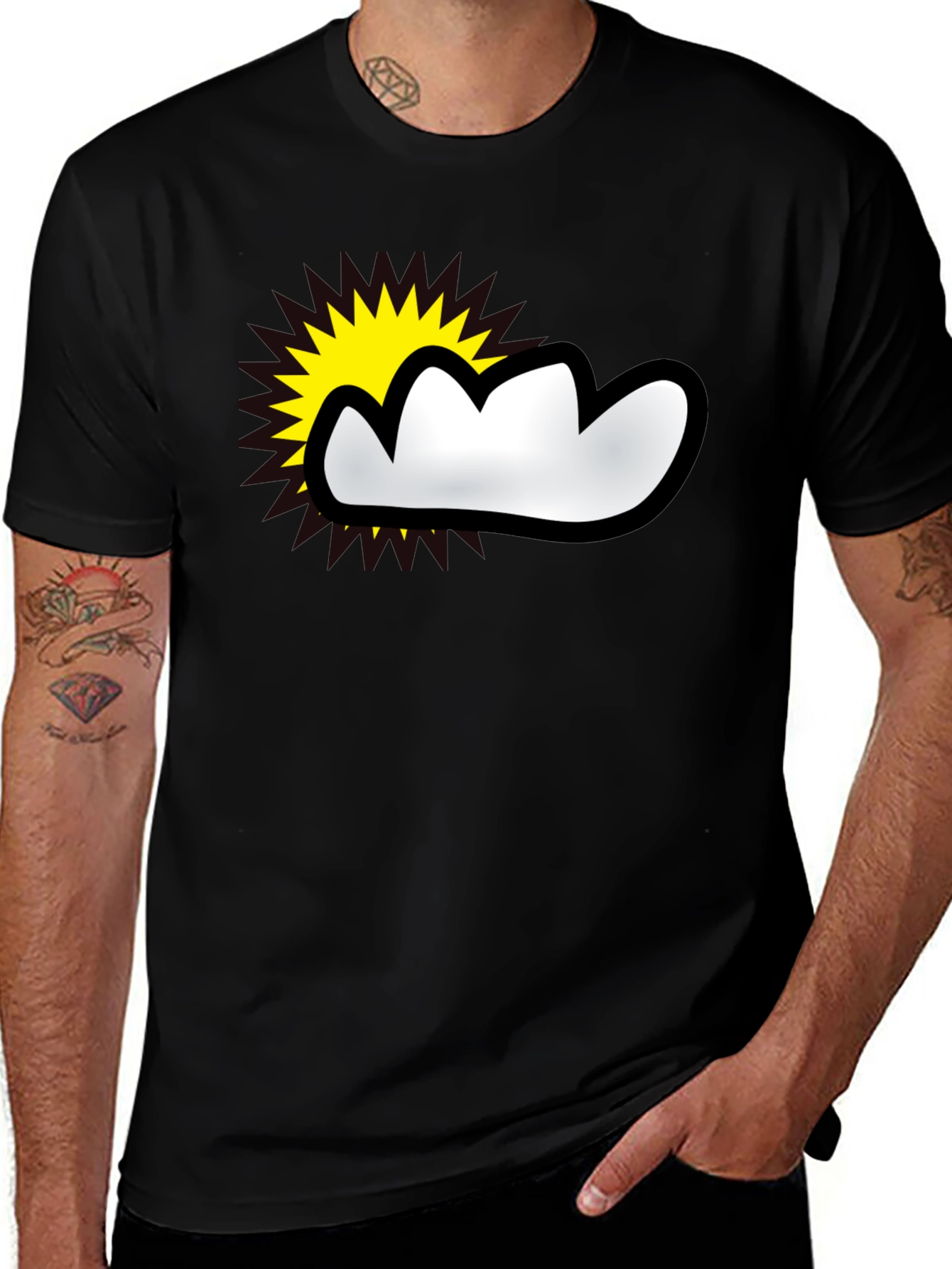 Variant 2 of Sunny Cloud Graphic T-Shirt - Weather Fun