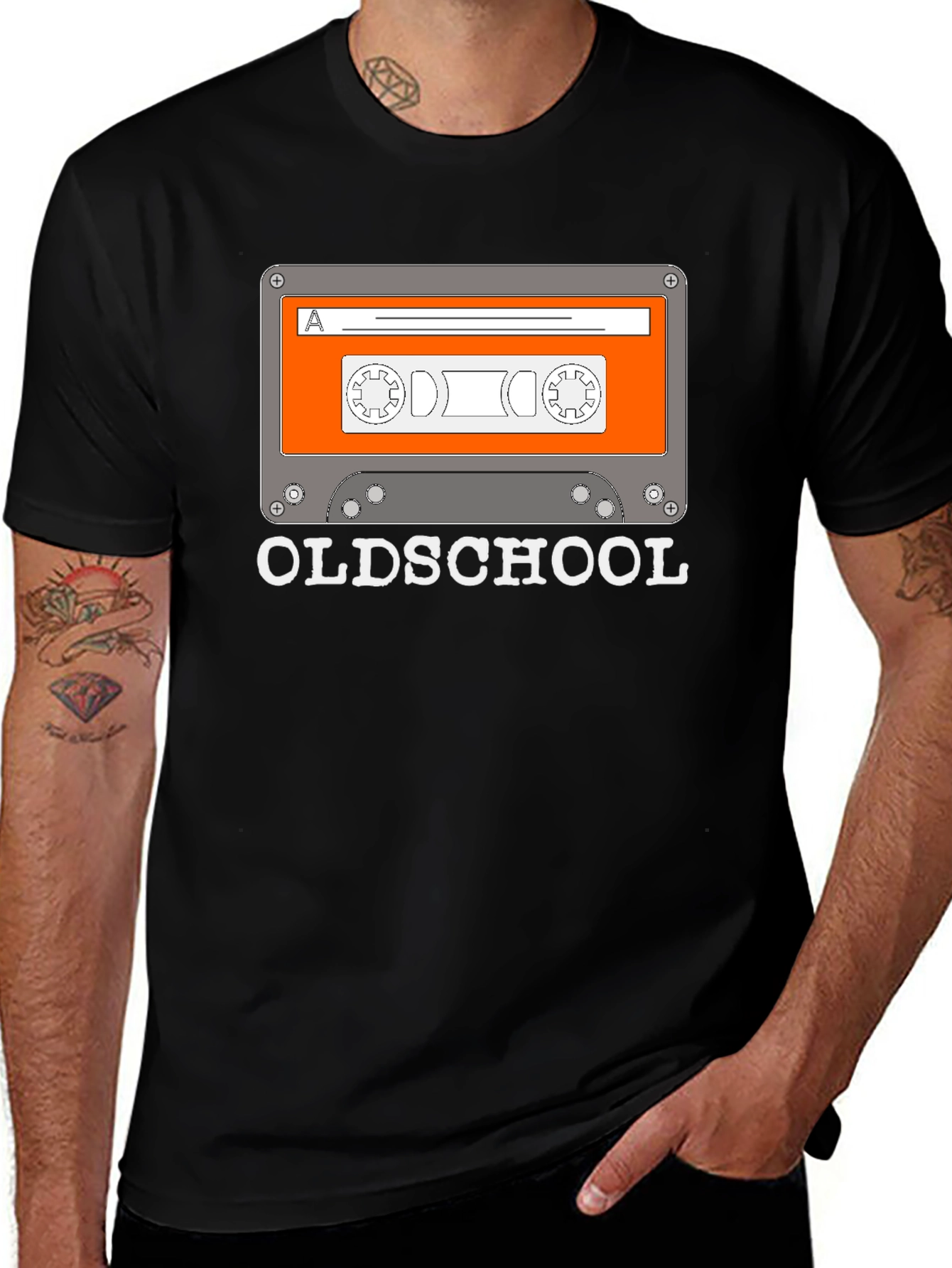 Variant 14 of Oldschool Cassette Tape Graphic T-Shirt