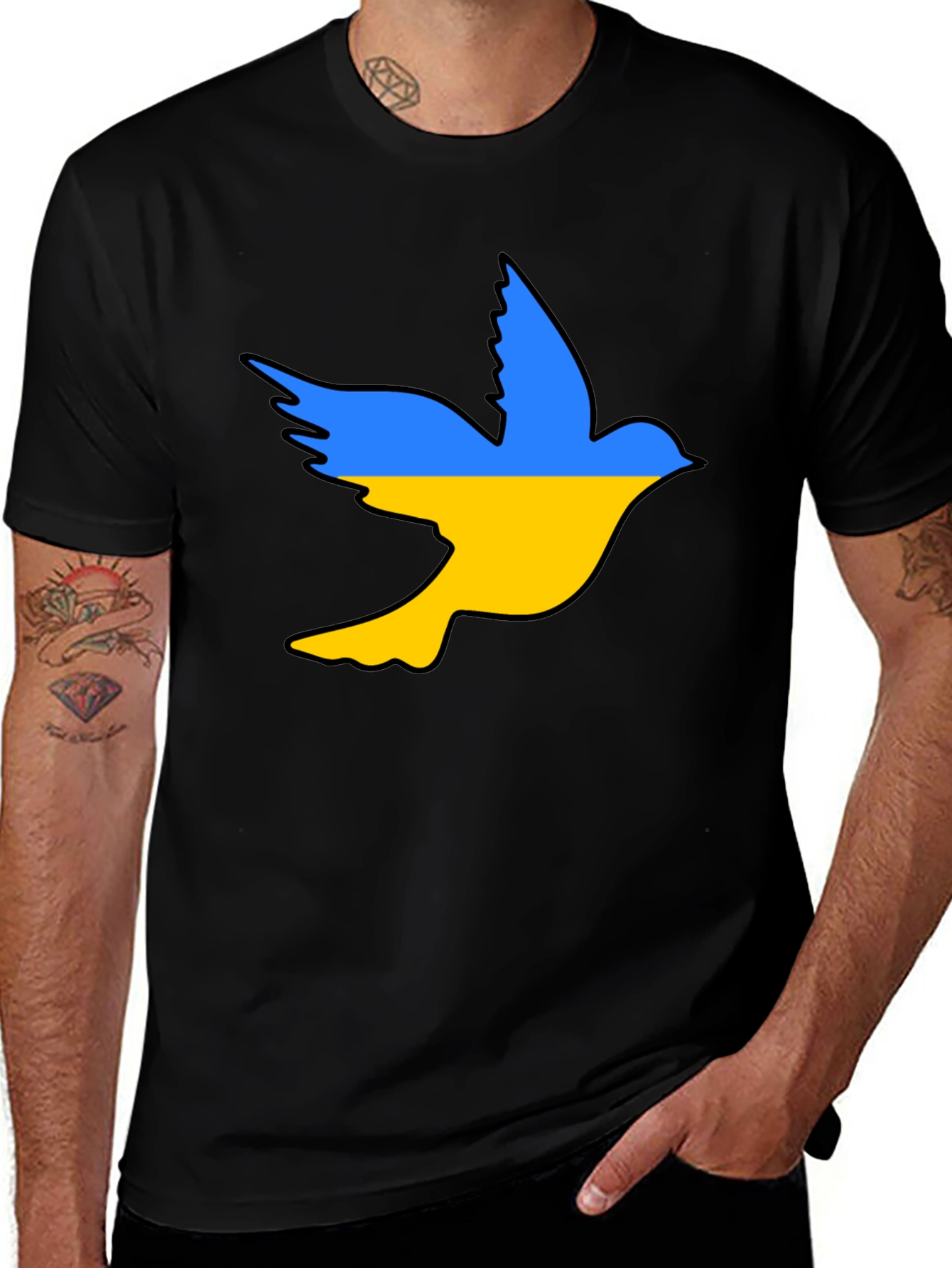 Ukraine Dove T-Shirt - Stand With Ukraine