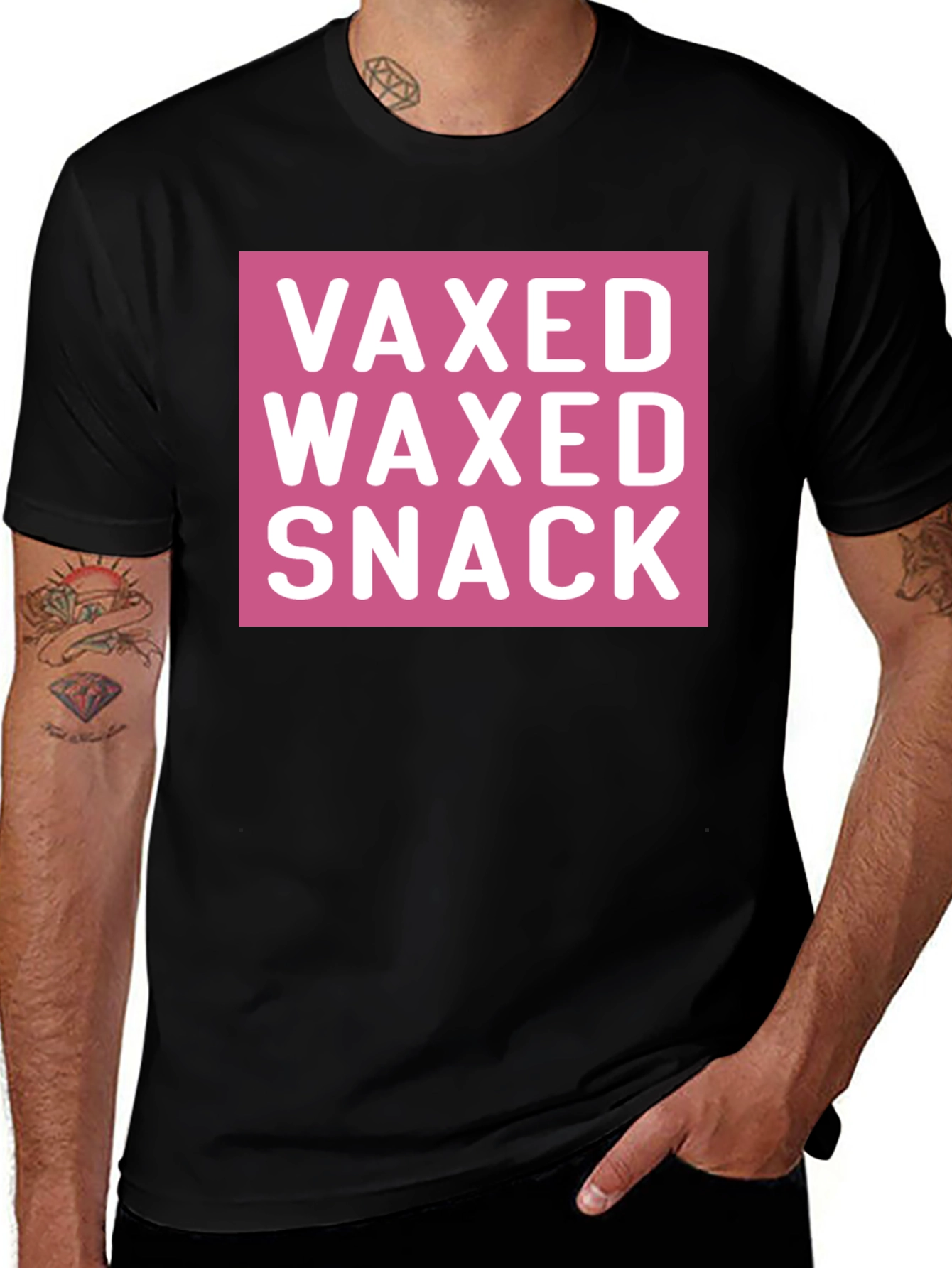 Variant 12 of Vaxed Waxed Snack Tee - Funny Novelty T-Shirt