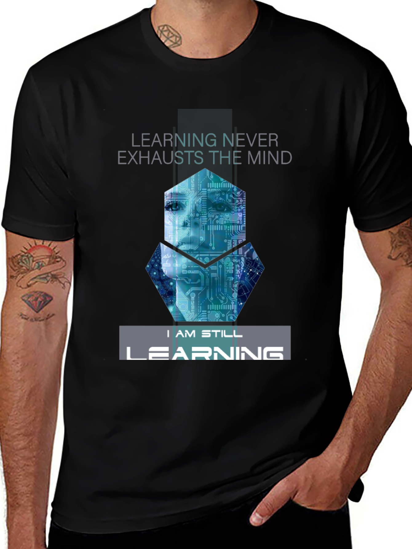 Learning Never Exhausts Mind T-Shirt