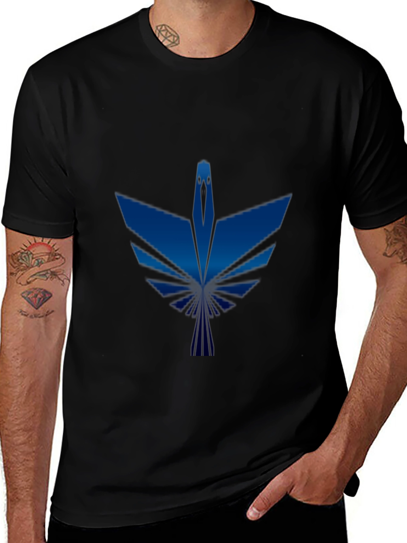 Variant 11 of Blue Phoenix Graphic T-Shirt